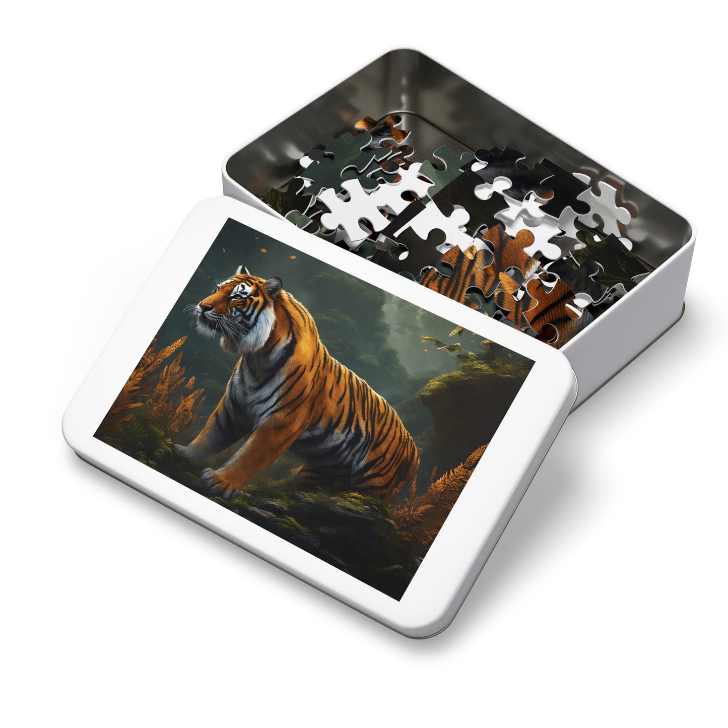 Puzzle, Tiger, Personalised/Non-Personalised (30, 110, 252, 500,1000-Piece) Awd-548