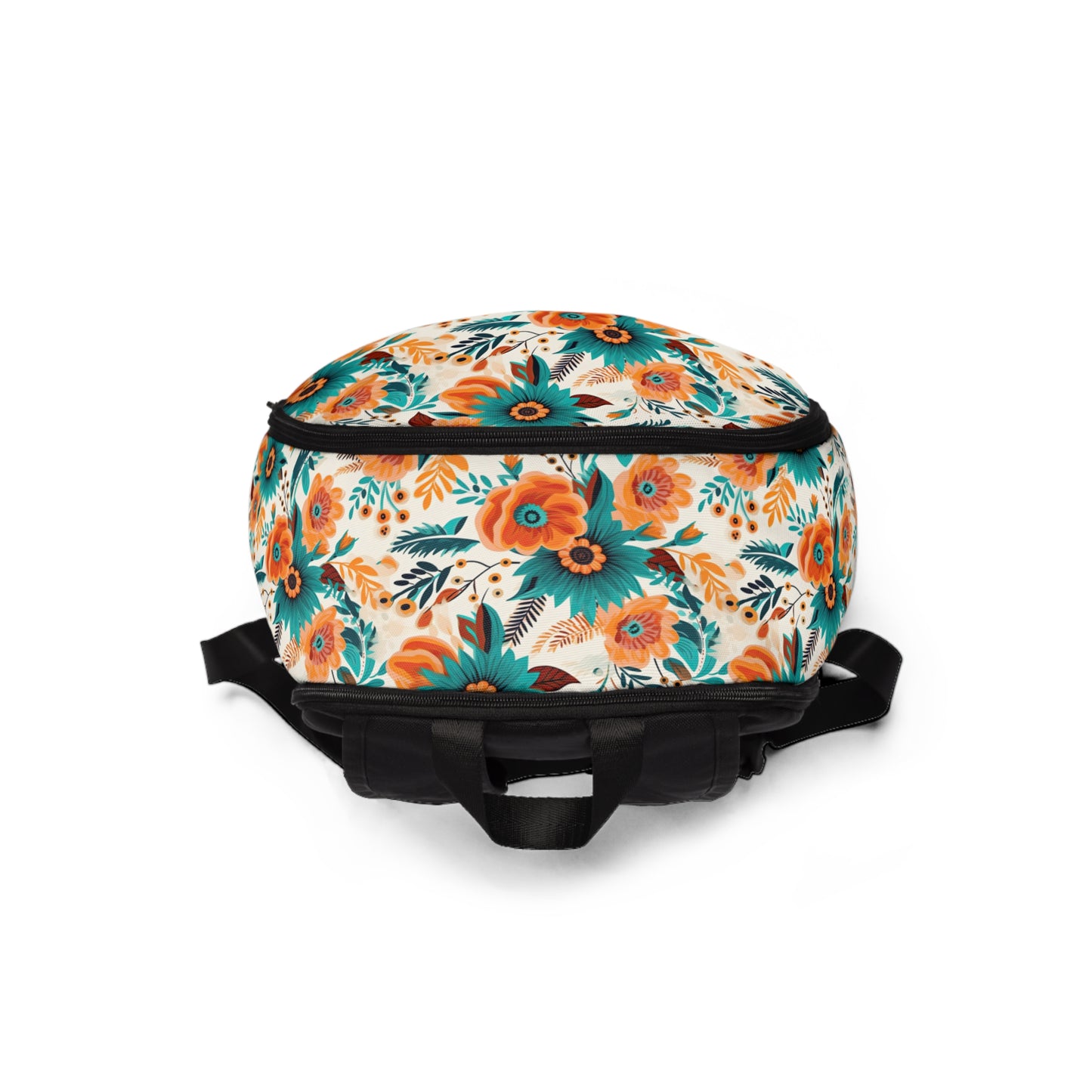 Boho Flowers, Unisex Fabric Backpack, Custom Gifts, Kindergarten Accessories, School Accessories