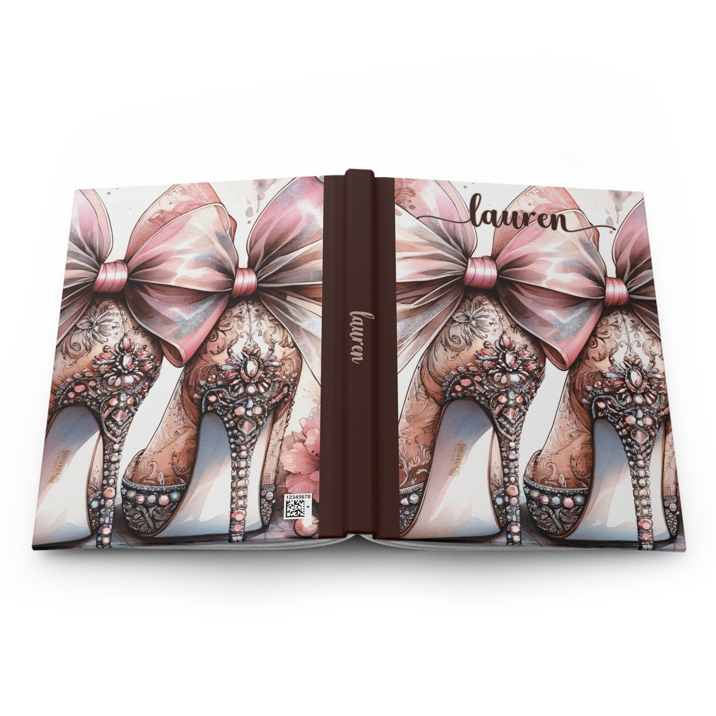 Personalised Hardcover Journal Matte, Country and Western, High Heels, awd-1772