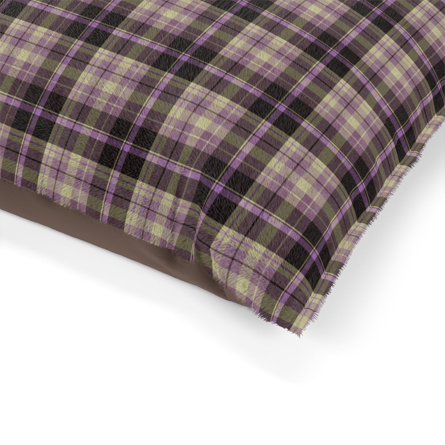 Luxury Pet Bed, feather soft fleece, Scottish Tartan2