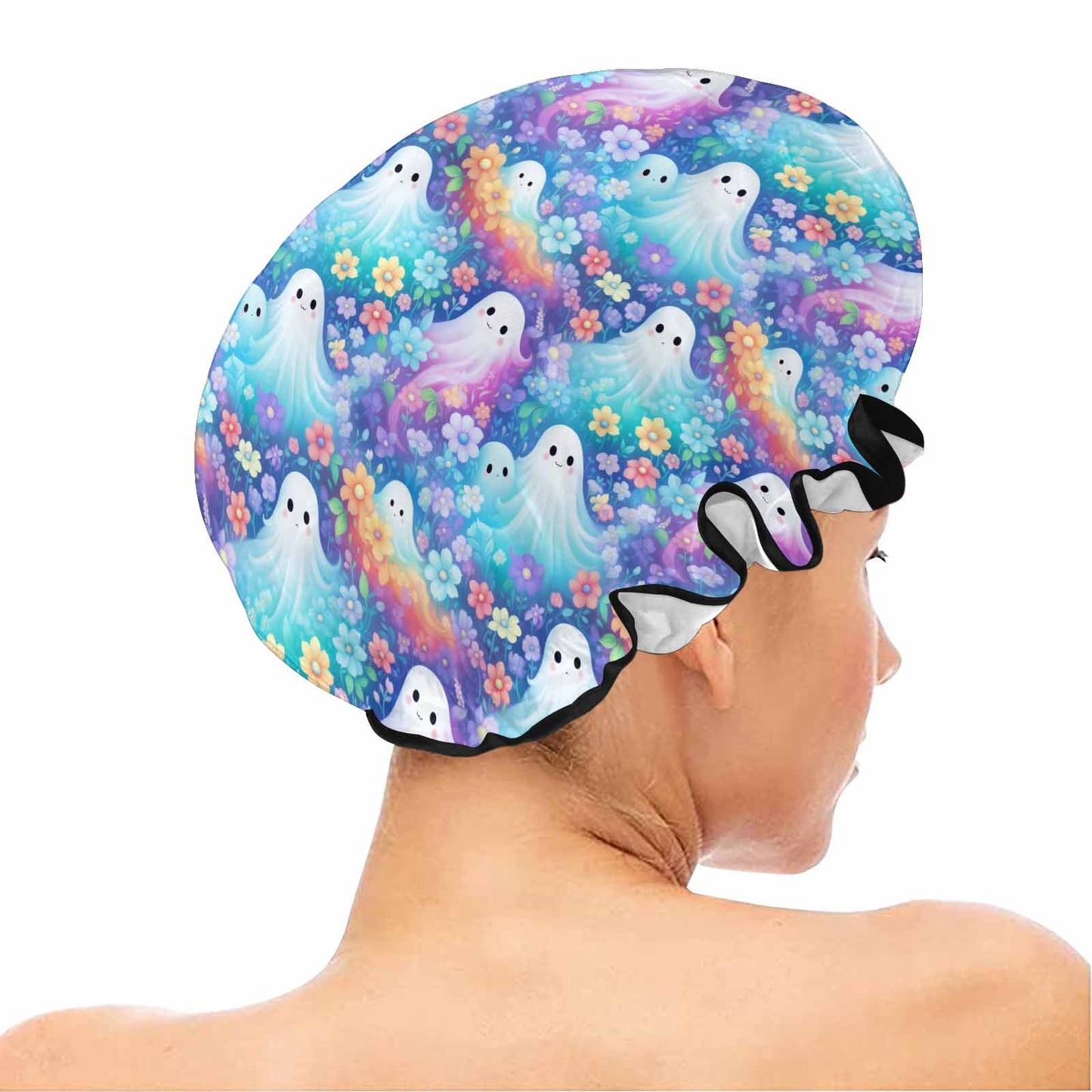 Pastel Halloween Shower Cap