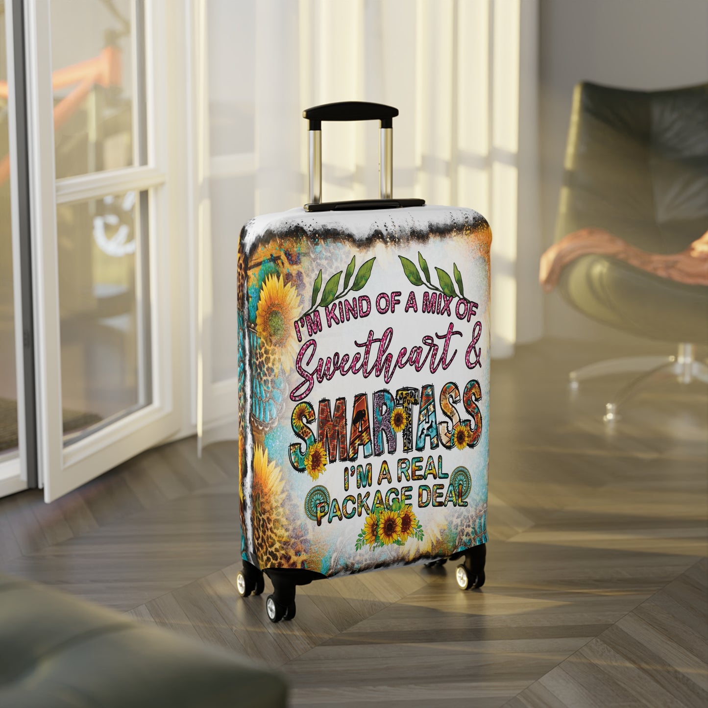 Luggage Cover, Country and Western, Mix of Sweetheart, awd-1031