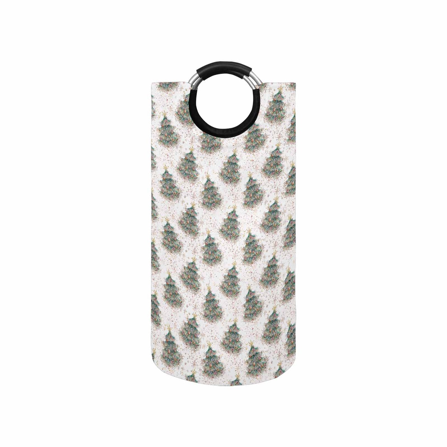 White Christmas 50 Round Laundry Basket