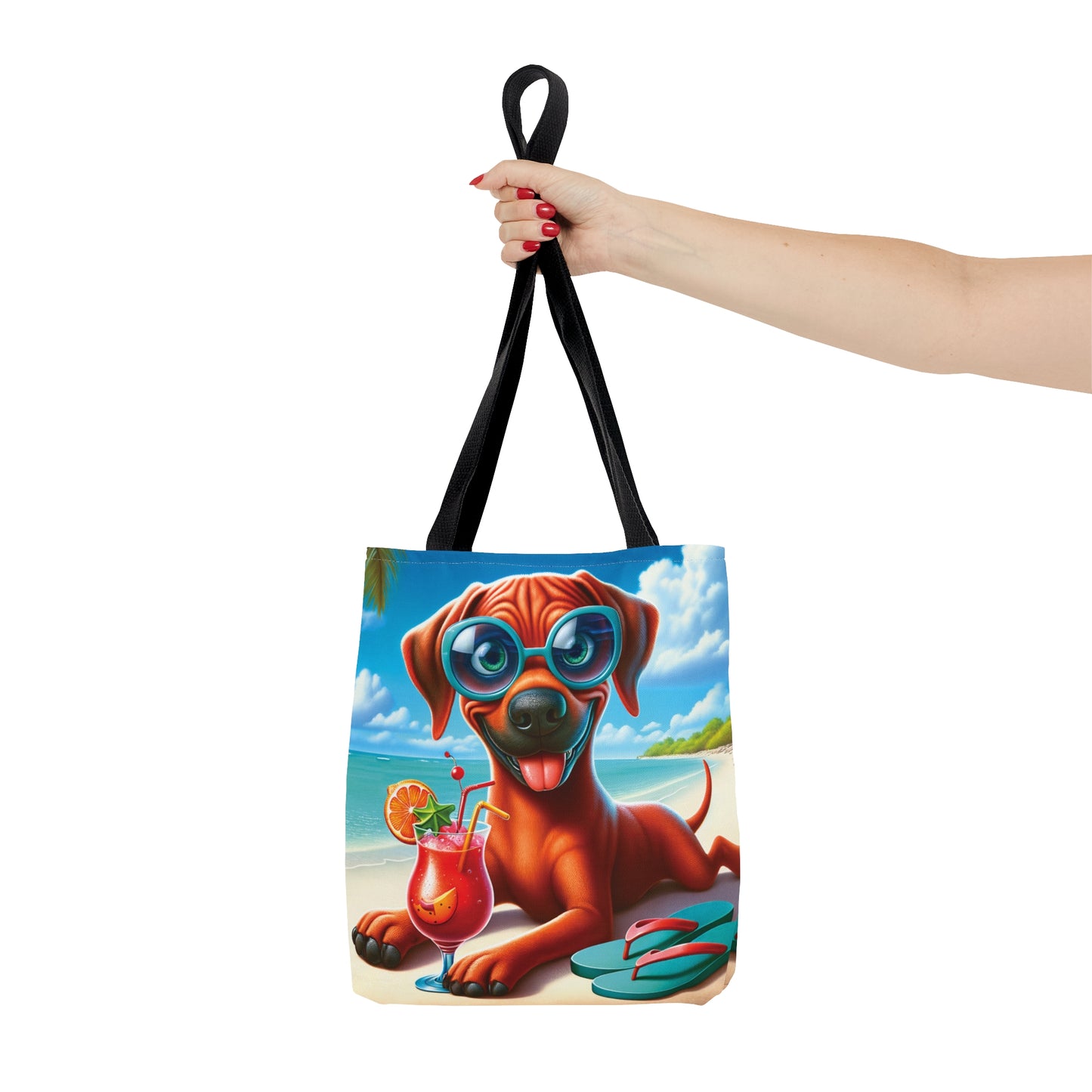 Tote Bag, Dog on Beach, RhodesianRidgeback, Tote bag, awd-1238