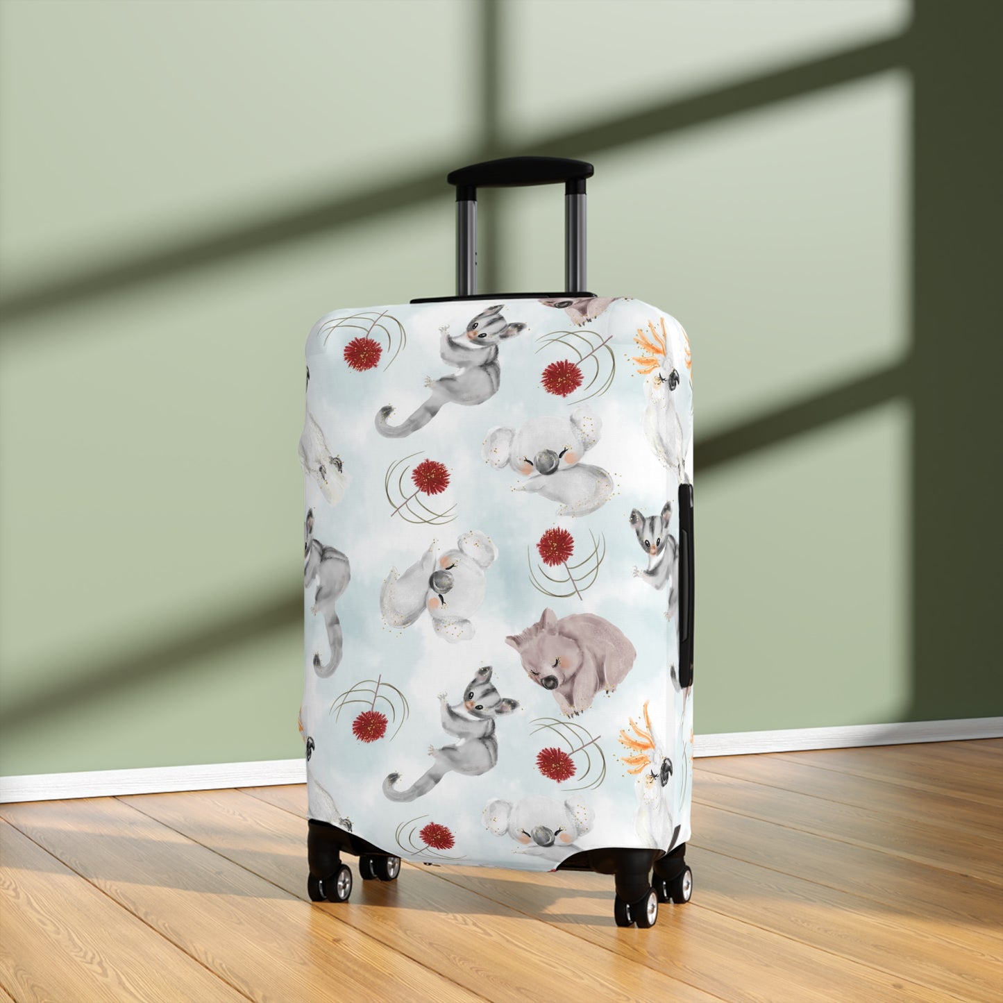 Luggage Cover, Australian Animals, Koala, Possum, Cockatoo