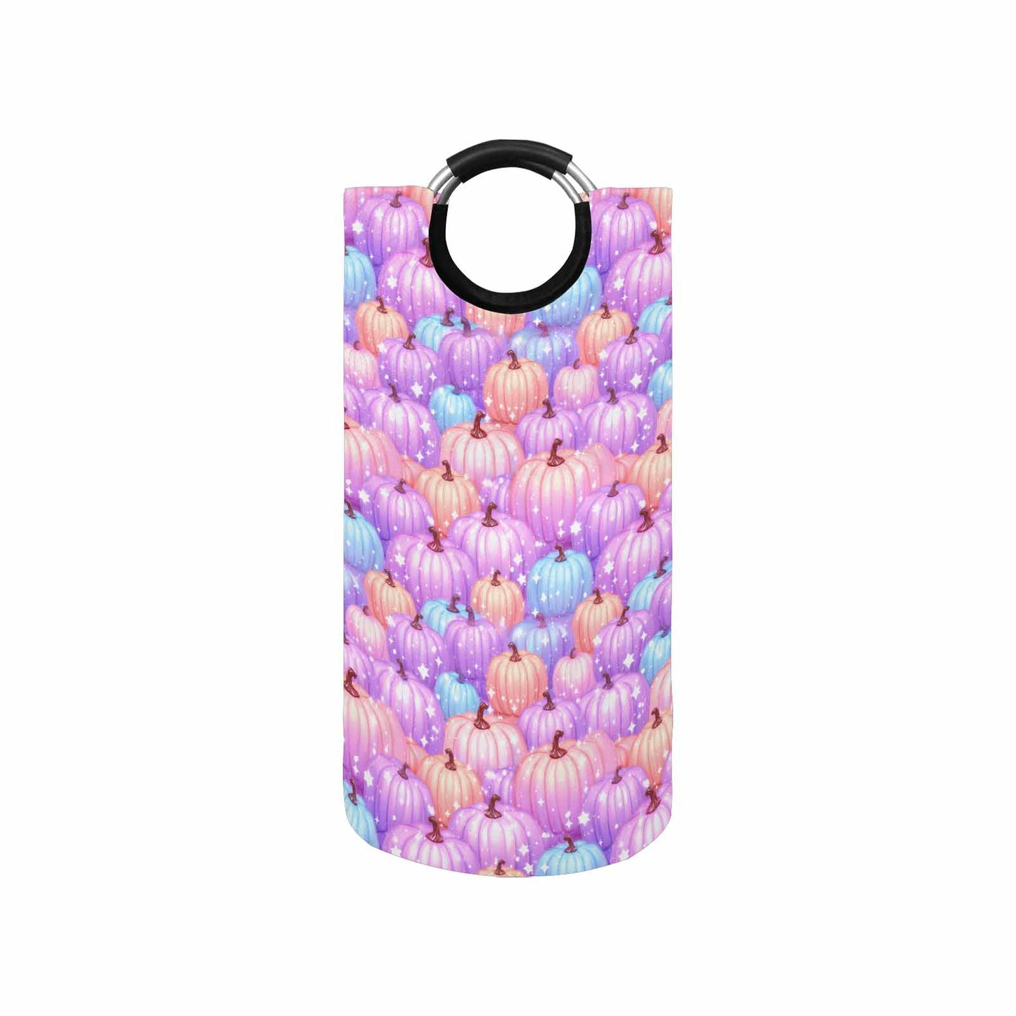 Pastel Pumpkin Round Laundry Basket