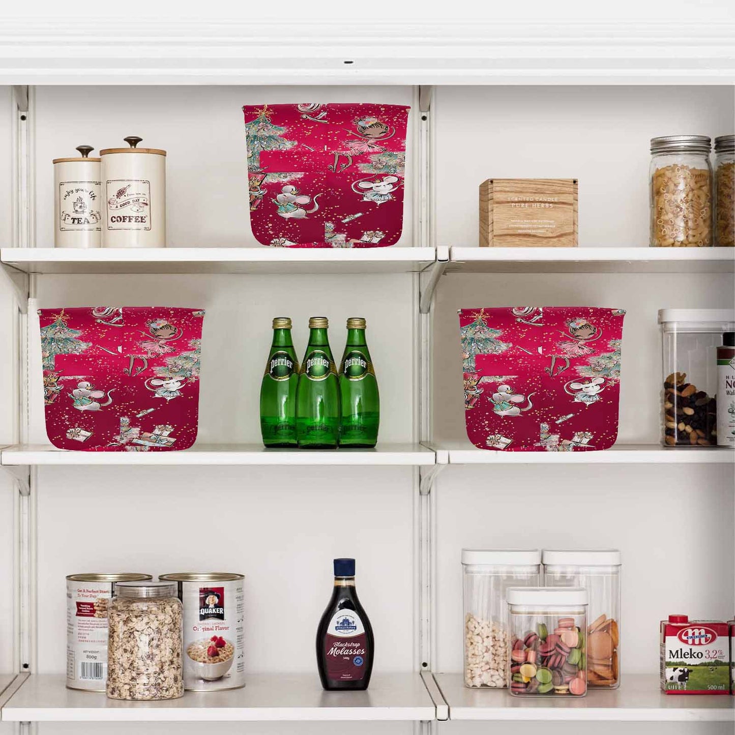 Red Christmas Storage Basket