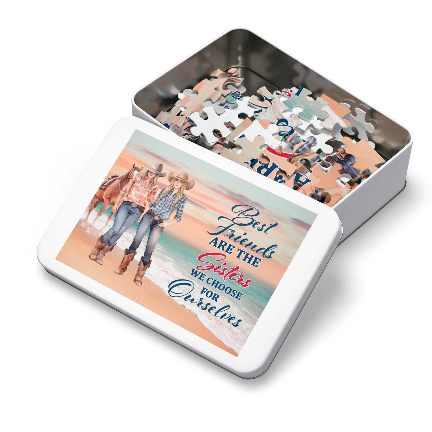 Jigsaw Puzzle, Western, Best Friends are the Sisters we Choose for Ourselves, Personalised/Non-Personalised (30, 110, 252, 500,1000-Piece)