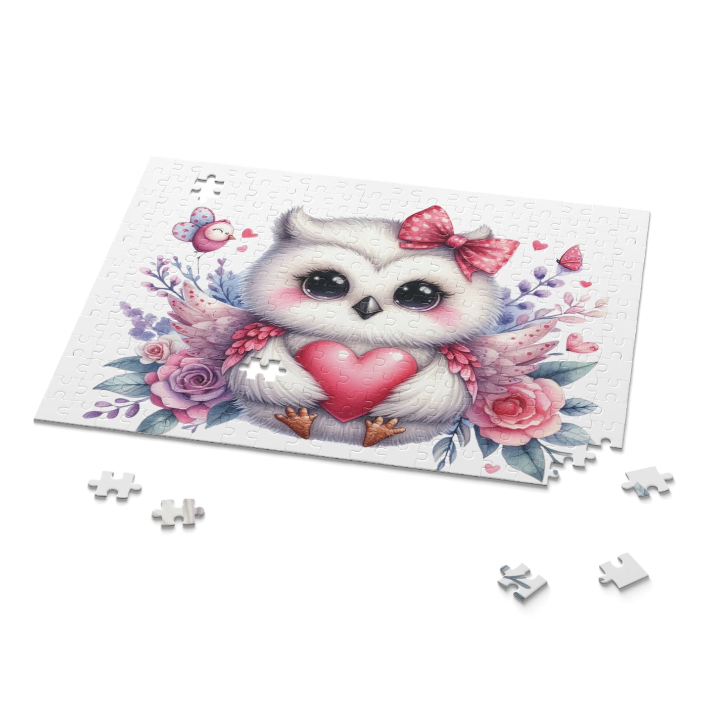 Personalised/Non-Personalised Puzzle, Owl (120, 252, 500-Piece)