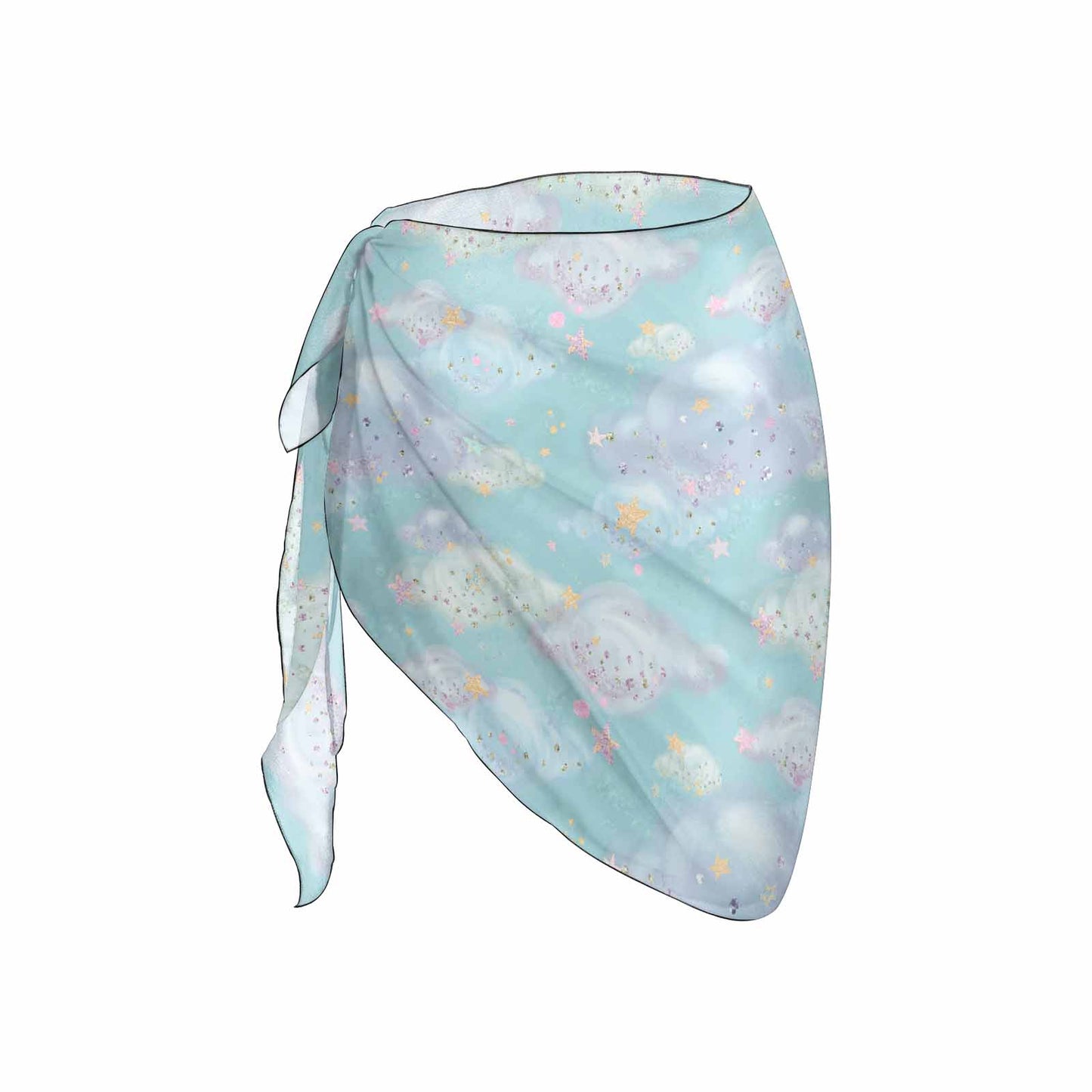 Blue Clouds Women's Beach Sarong Wrap