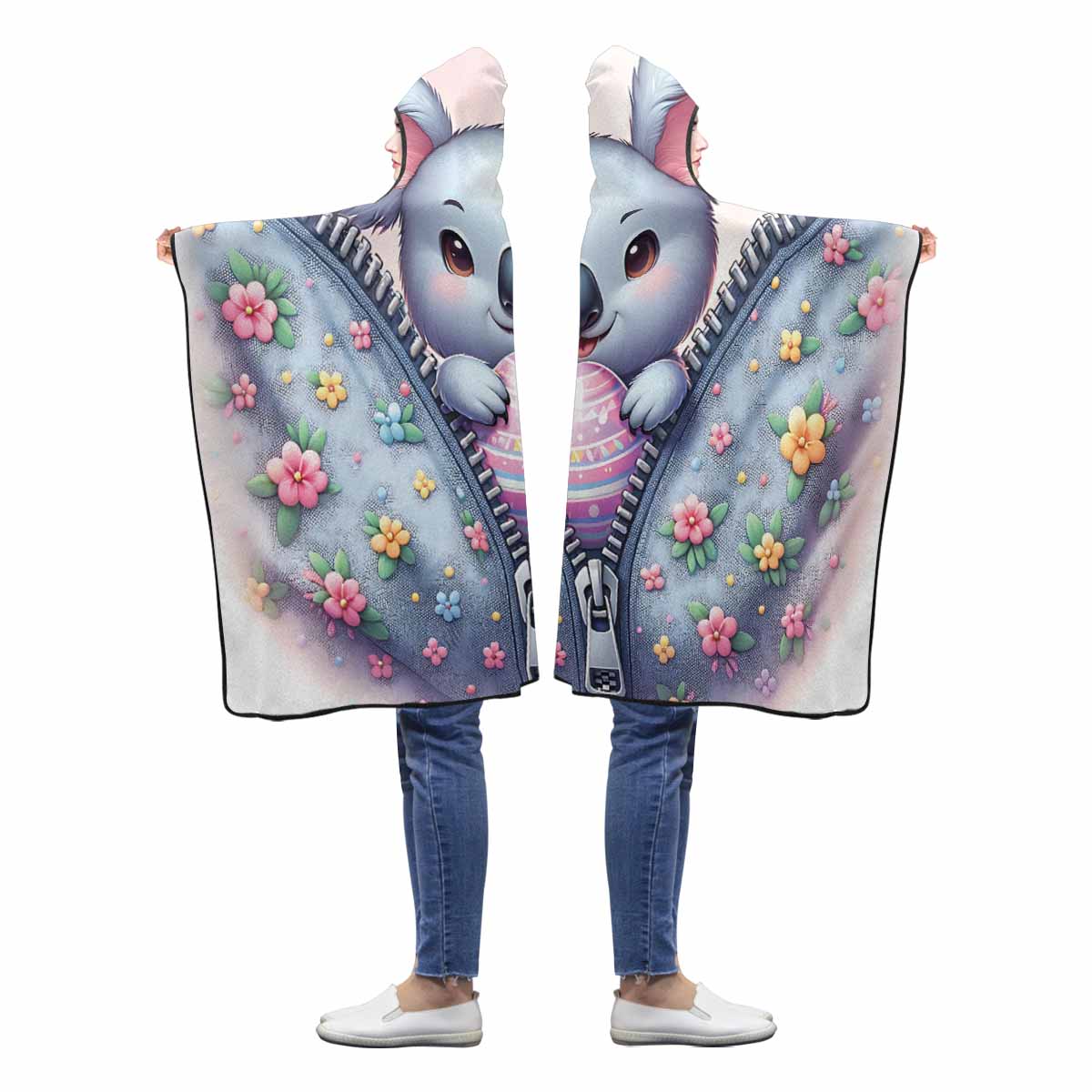Easter Koala Awd 1303 Hooded Blanket 50"x40"