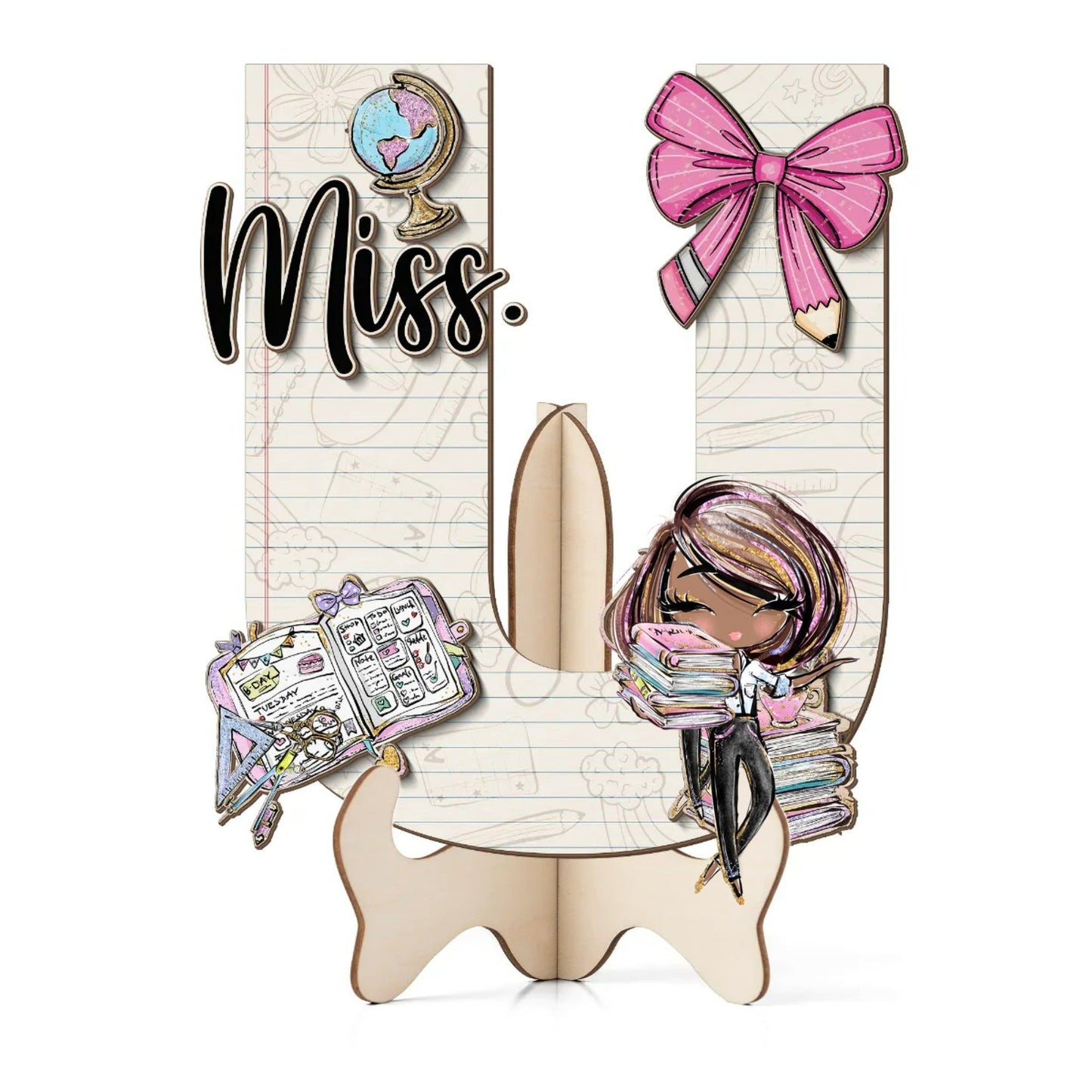 Teacher Letter Sign Letter Miss U