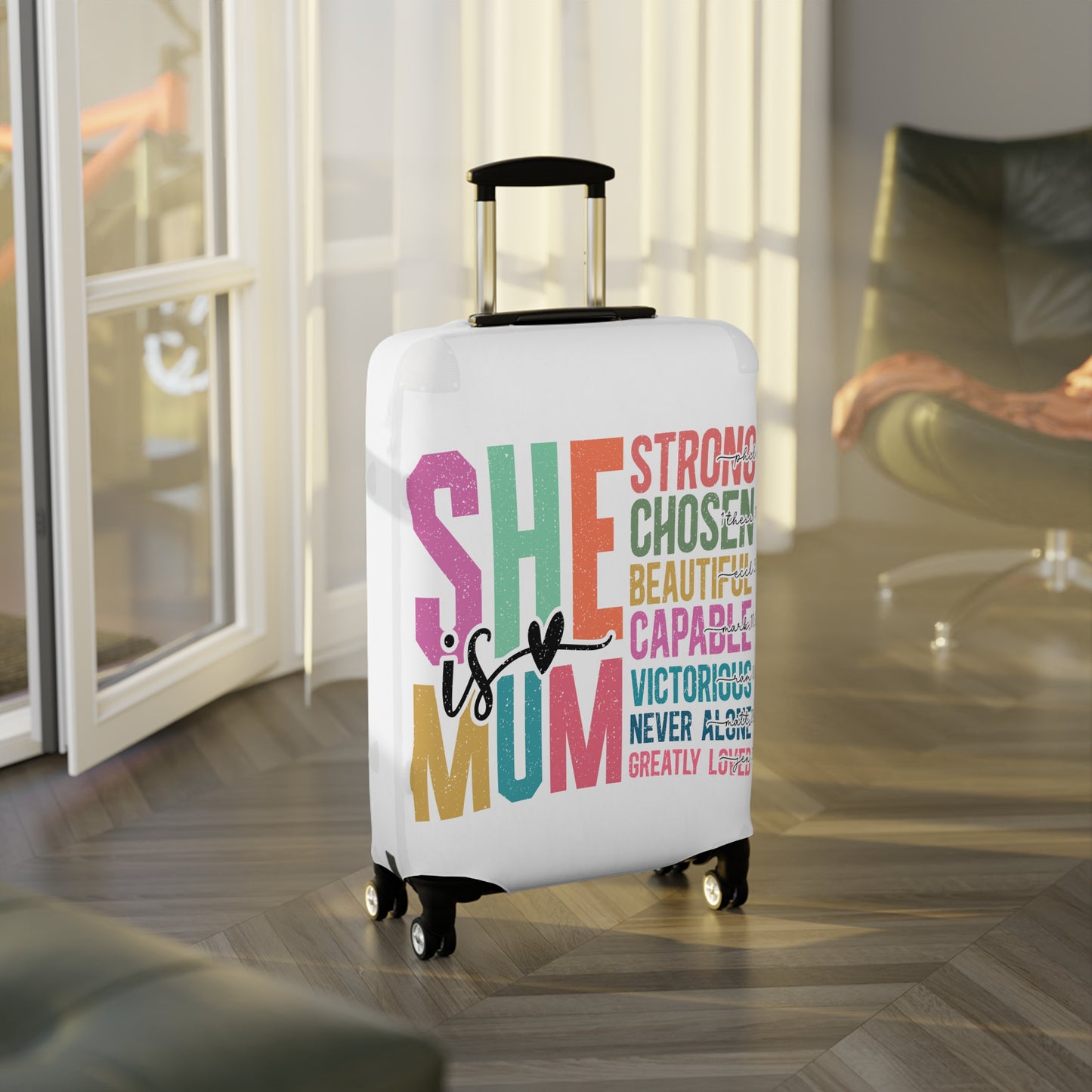 Luggage Cover, She is Mum, awd-5025