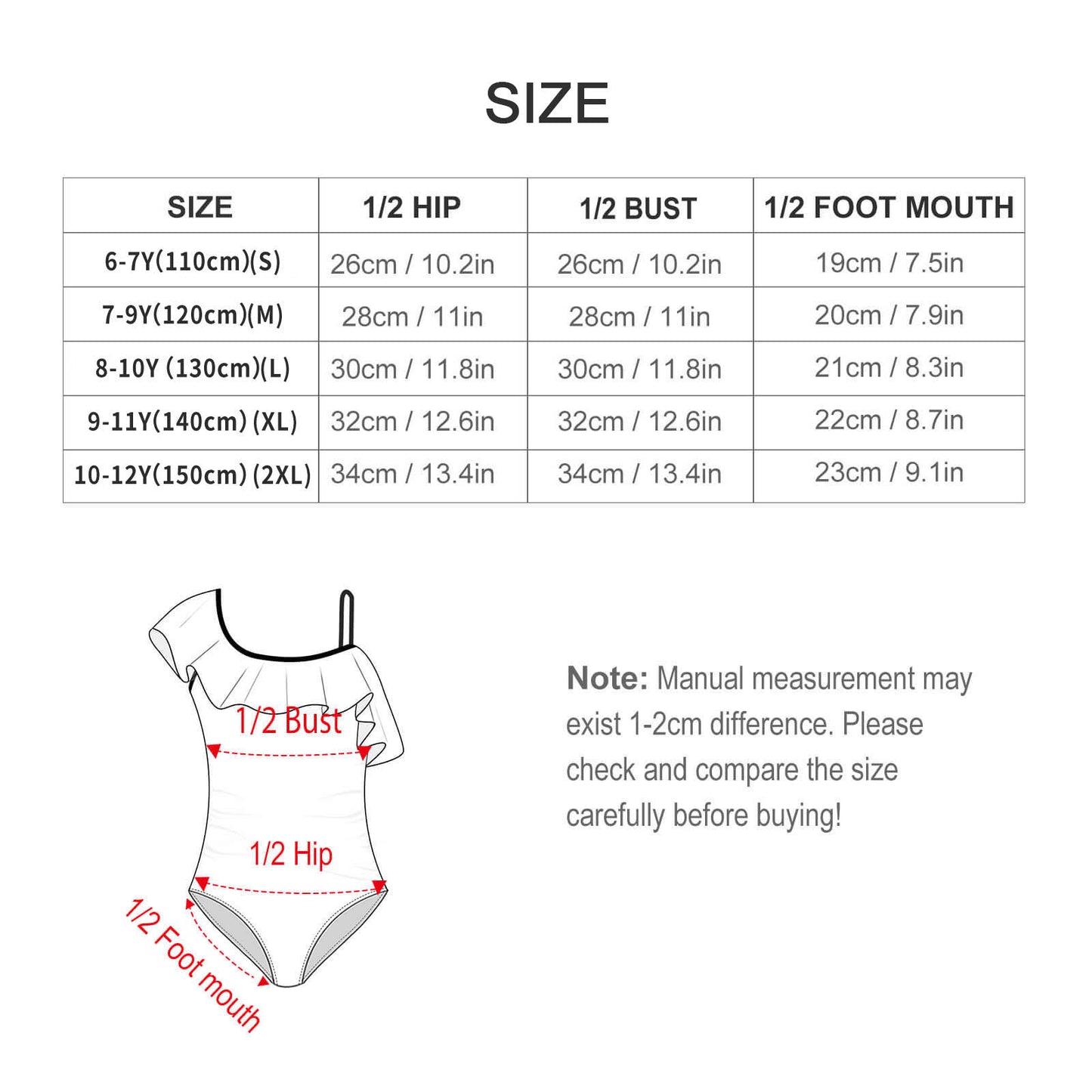 Floundered one-piece swimsuit for girls Flounce One-Piece Swimsuit for Girls