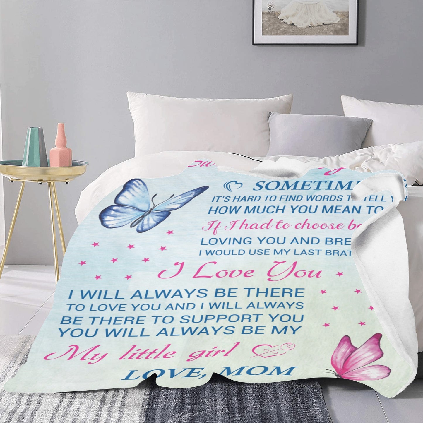 To My Daughter Ultra-Soft Micro Fleece Blanket 50"x60" (Thick)
