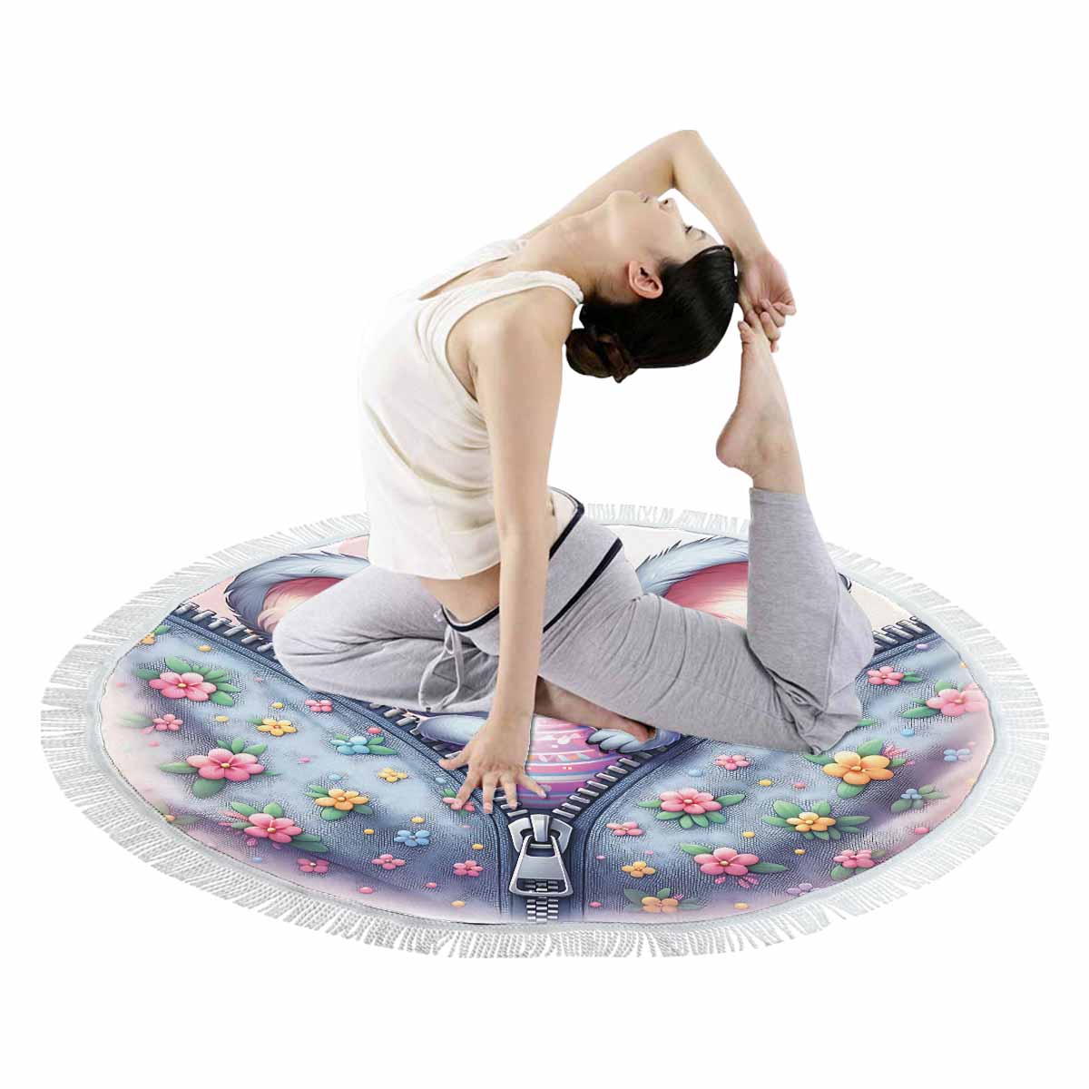 Easter Koala Awd1303 Circular Beach Towel Shawl 59"