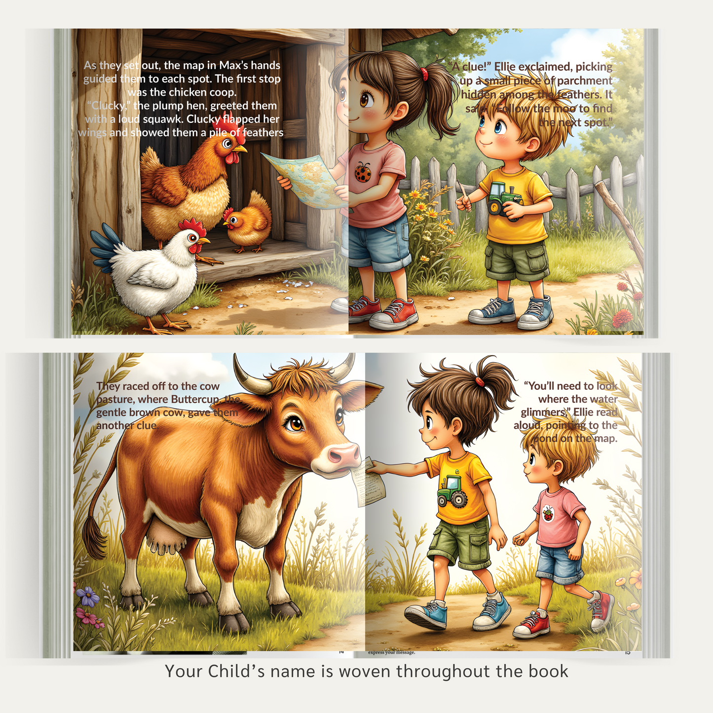 Personalized Farm Adventure Softcover Book – The Great Farm Adventure – Custom Story for Kids