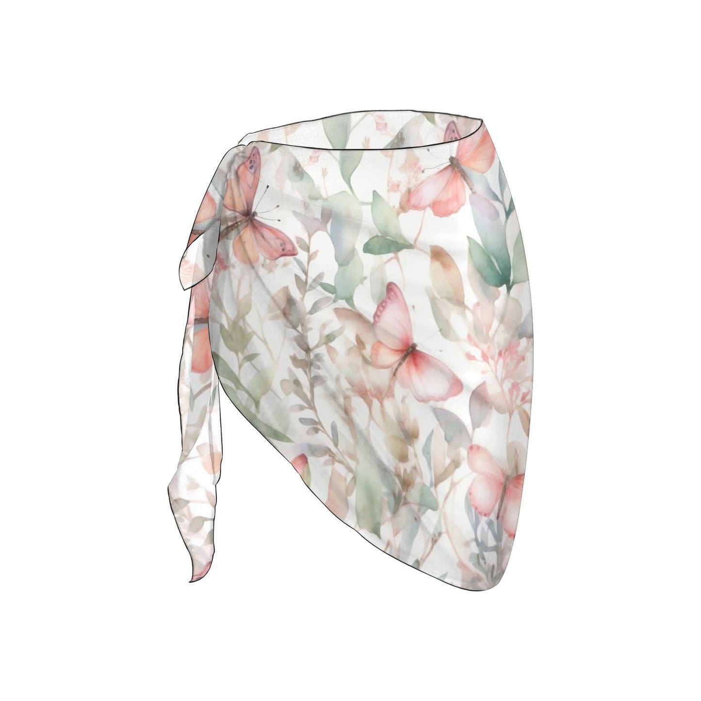 Pastel Butterflies Women's Beach Sarong Wrap