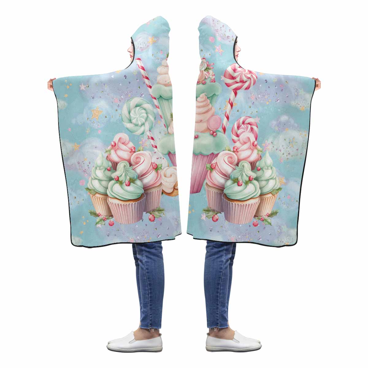 Sweet Candies Awd1345 Hooded Blanket 60"x50"