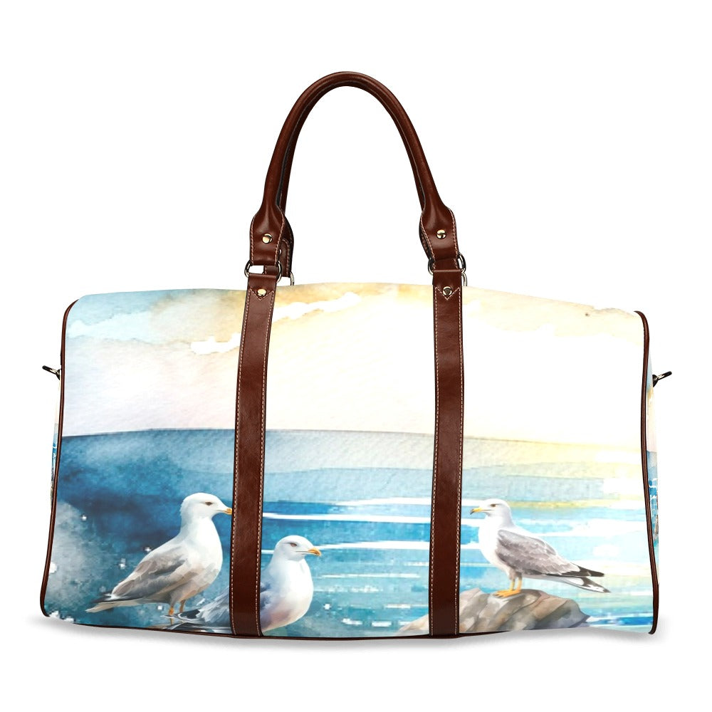 Seascape Waterproof Travel Bag/Small (Model 1639)