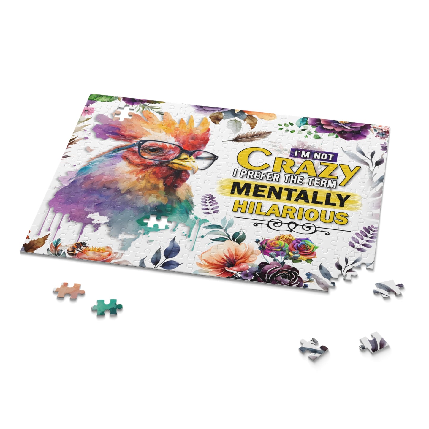 Puzzle, Chicken/Rooster, I am not Crazy I prefer the term Mentally Hilarious (120, 252, 500-Piece) awd-641