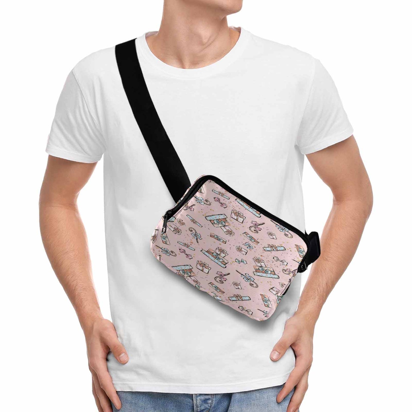 Pink Christmas Belt Bag
