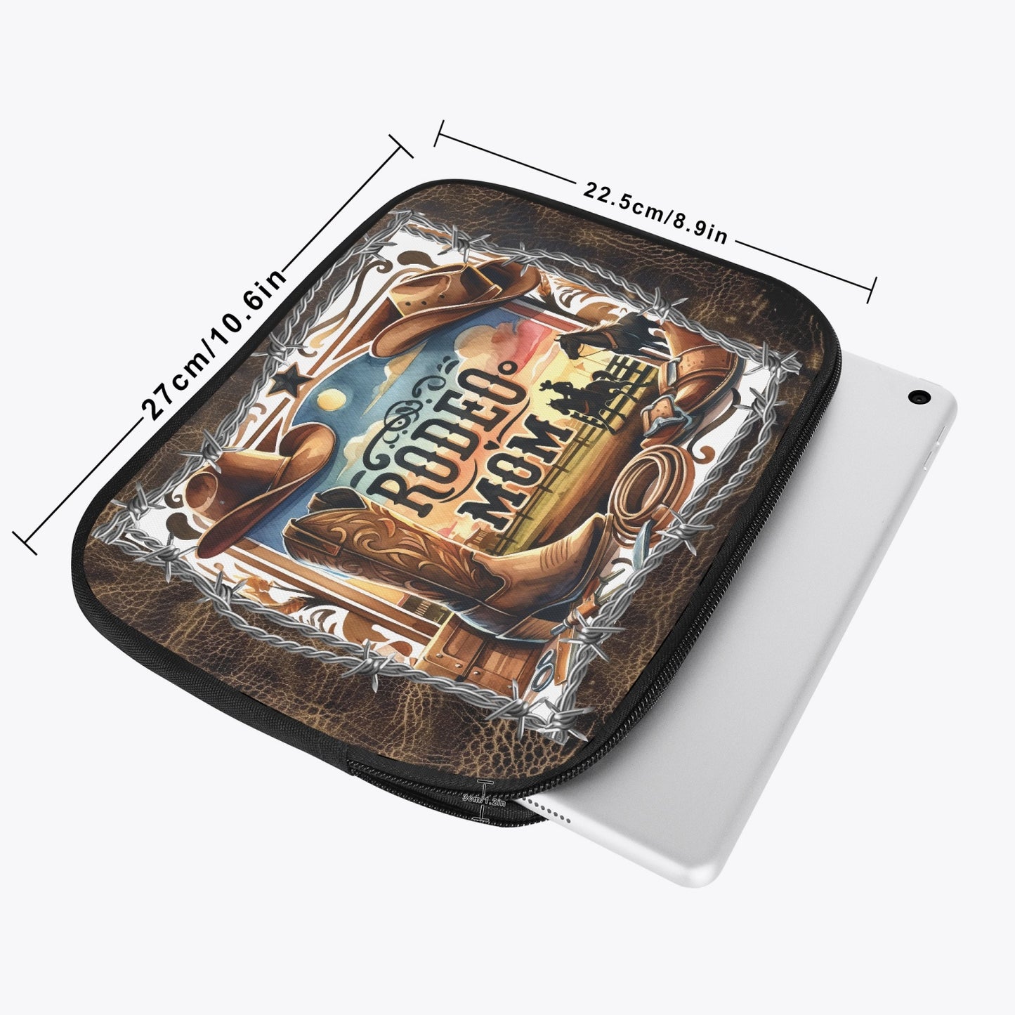 Tablet Sleeve - Country and Western, Rodeo Mom, awd-611