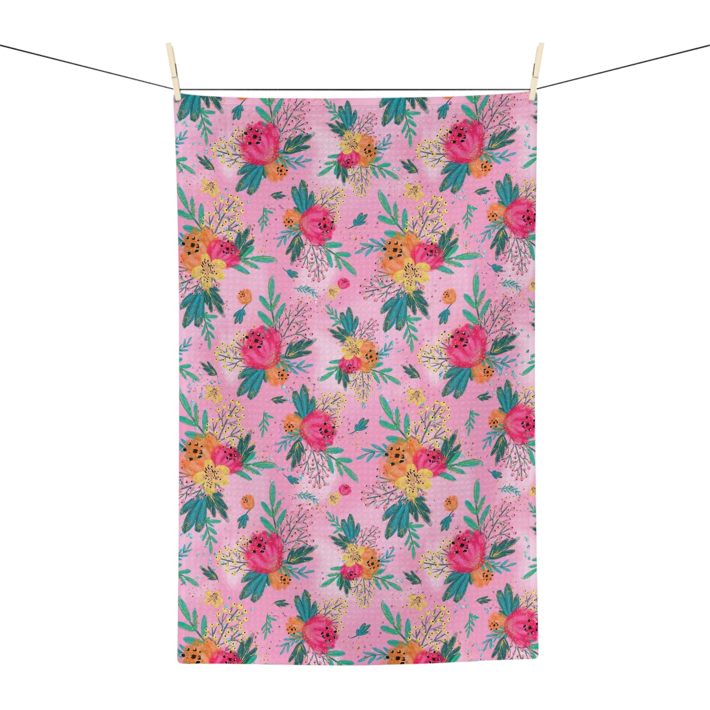 Microfiber Tea Towel Australian Floral