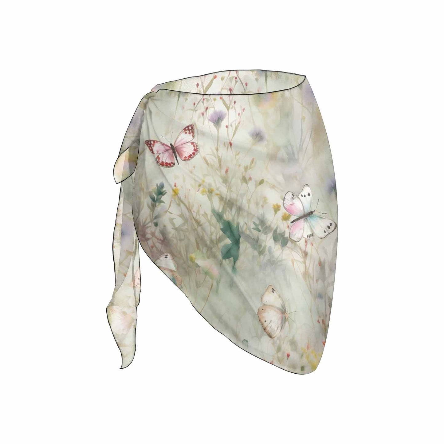 Sage Butterflies Women's Beach Sarong Wrap