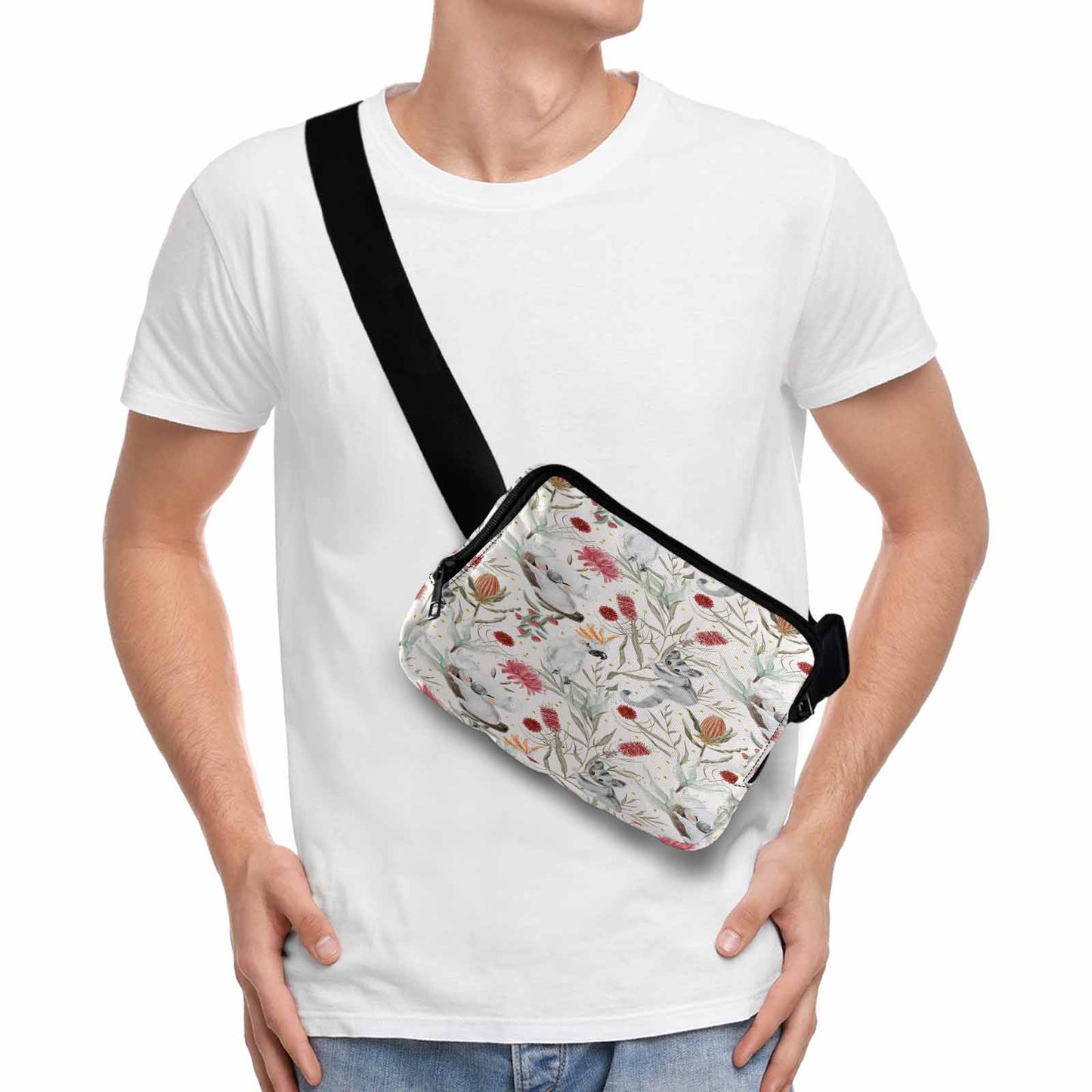 Australian Animals, Koala Cockatoo and Sugar Glider Belt Bag