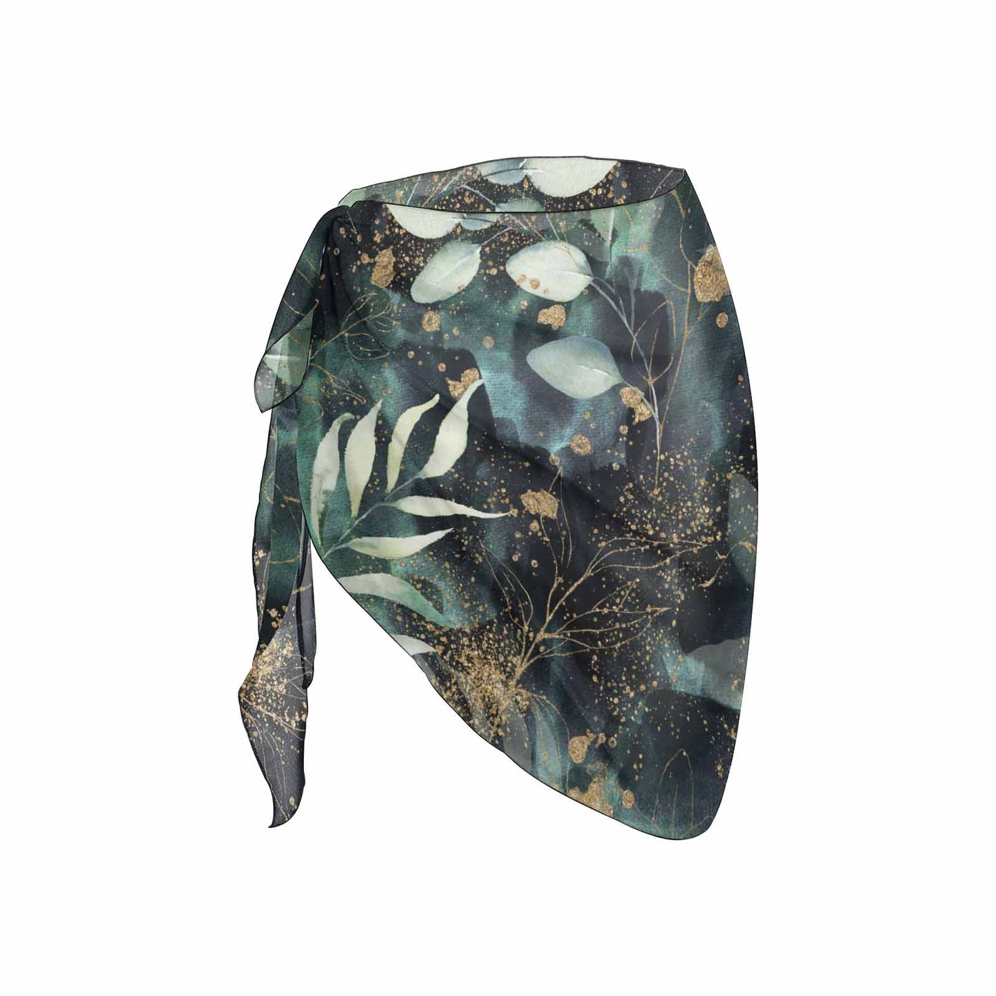 Black Eucalyptus Women's Beach Sarong Wrap