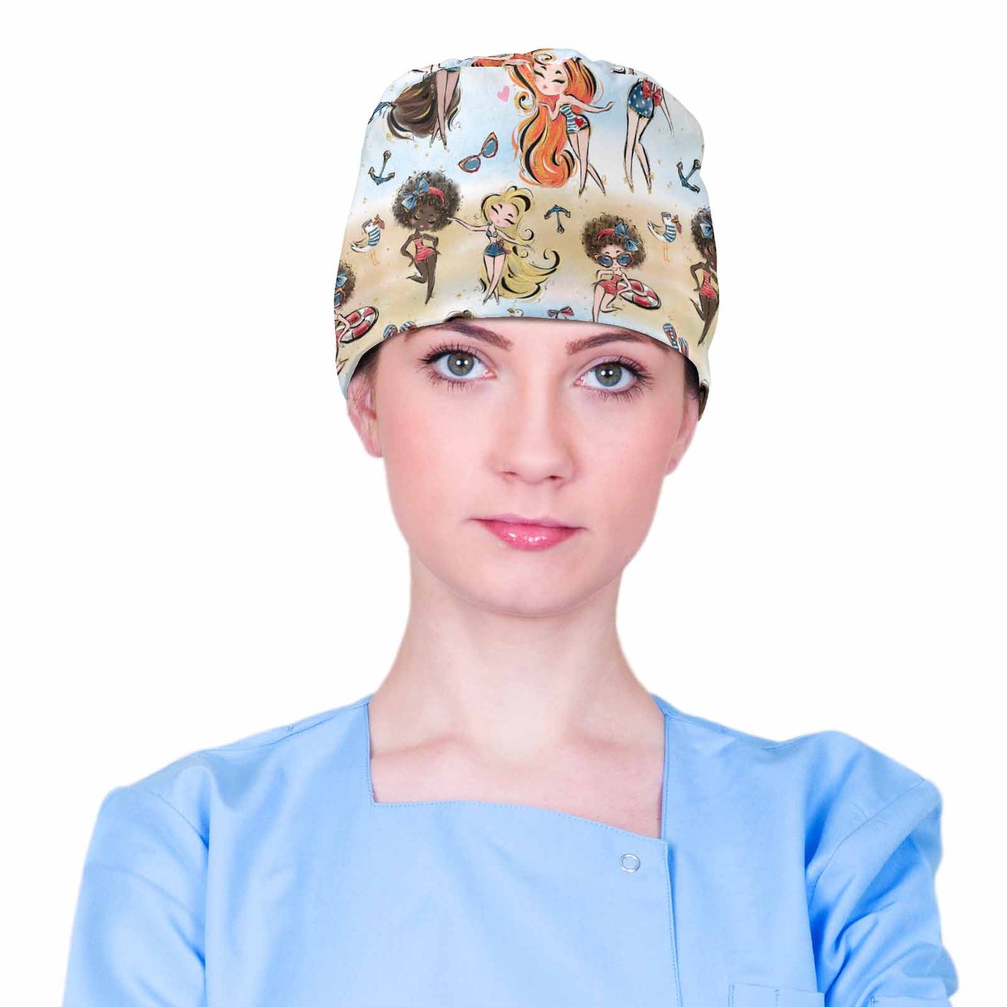 Nurse Scrub Cap Beach Party Scrub Cap