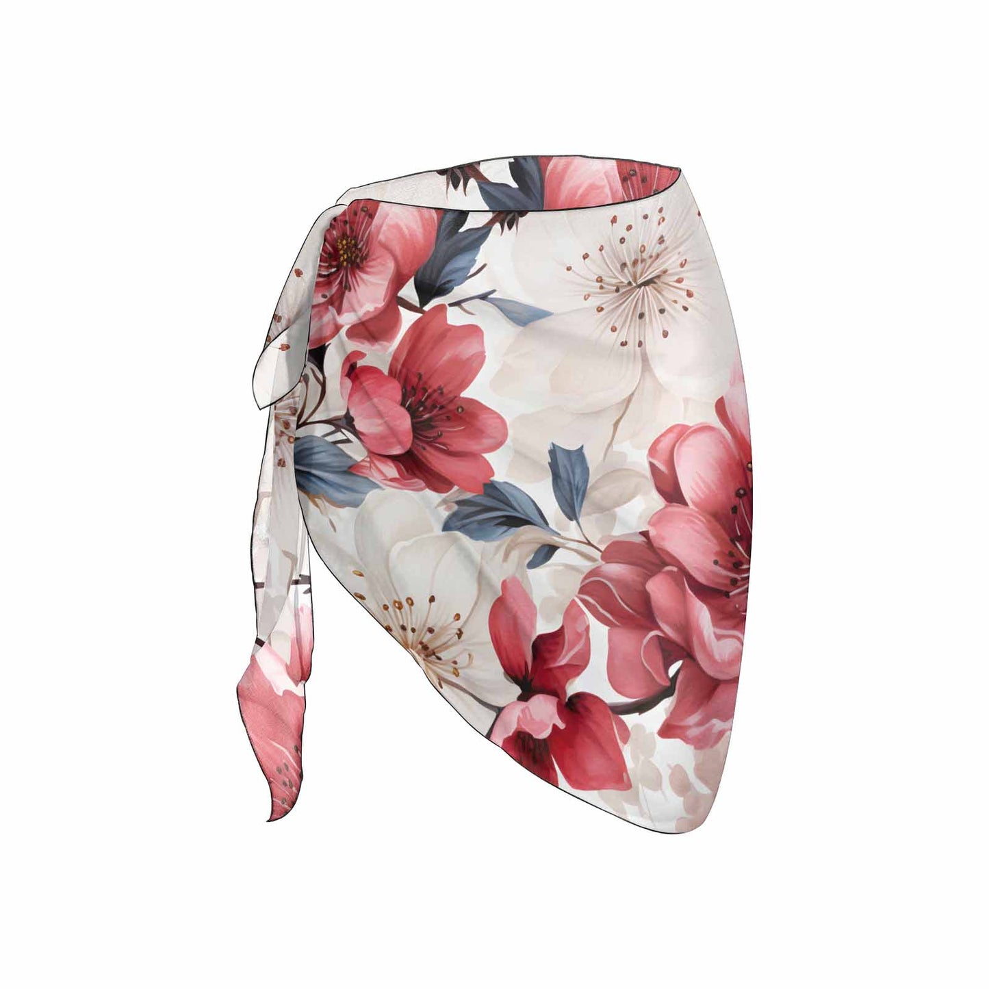 Pink Floral Women's Beach Sarong Wrap