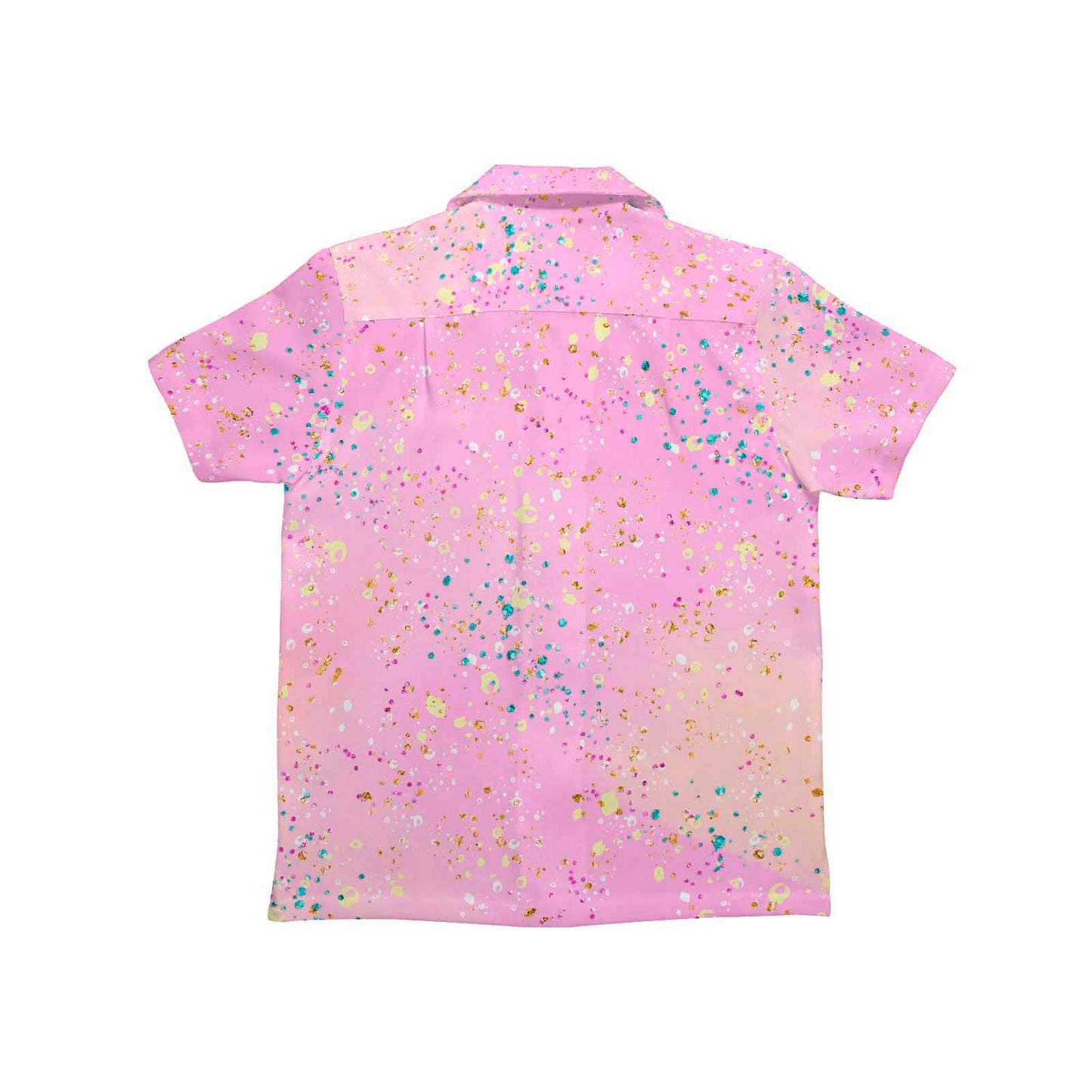 Pink Splash Little Boys Hawaiian Shirt