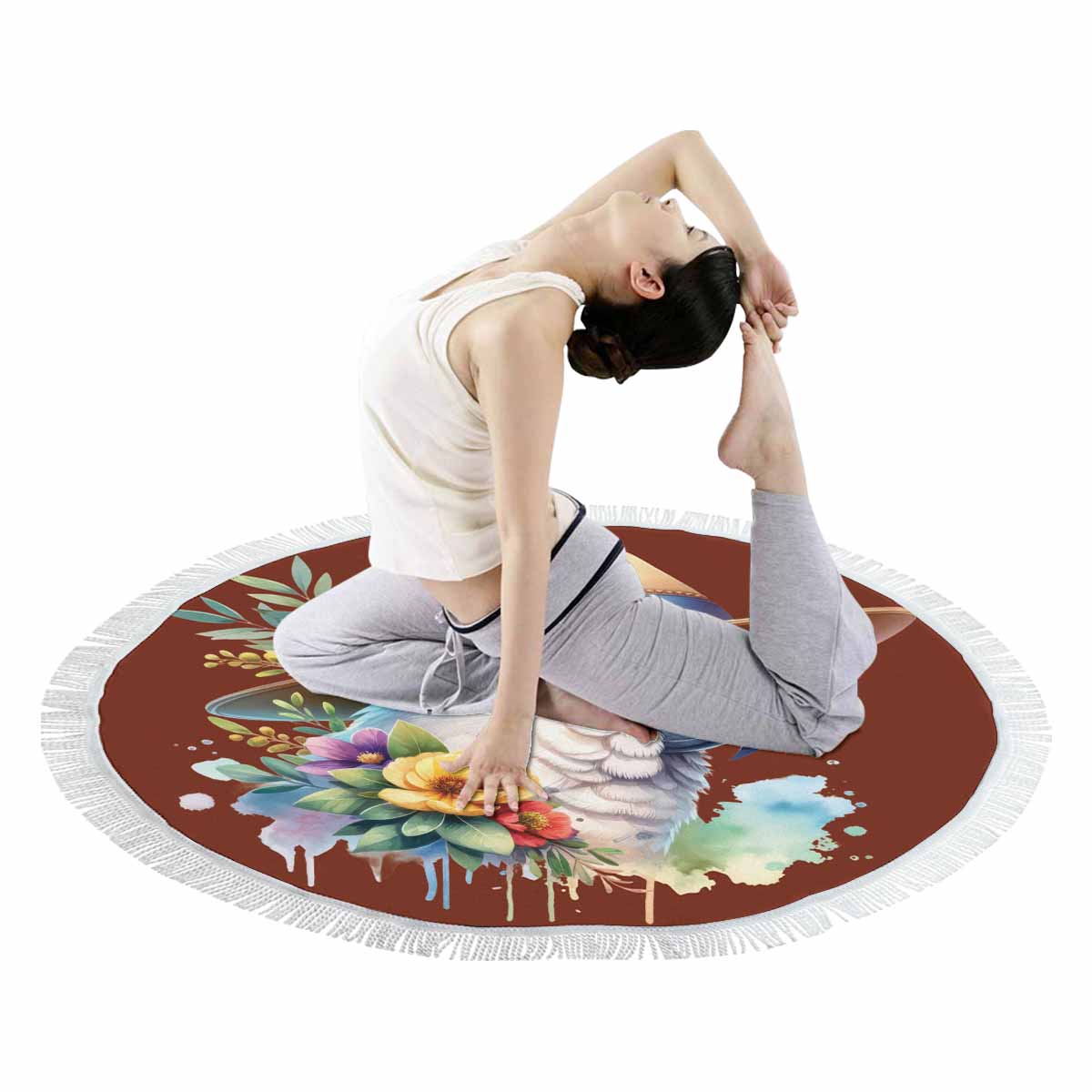 Australian Animals Cockatoo Awd1334 Circular Beach Towel Shawl 59"