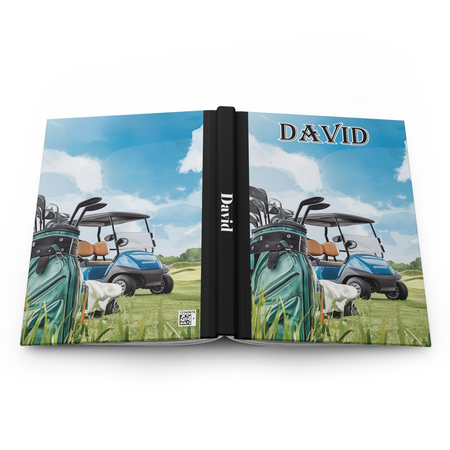 Personalised Hardcover Journal Matte, Golf, awd-1682
