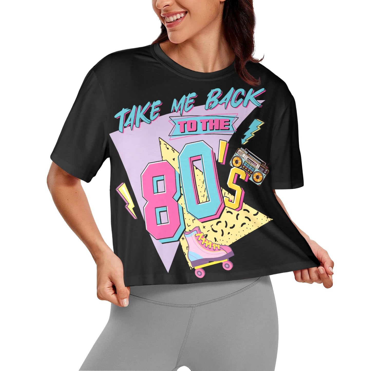 Take me Back to the 80's Women's Cropped T-Shirt