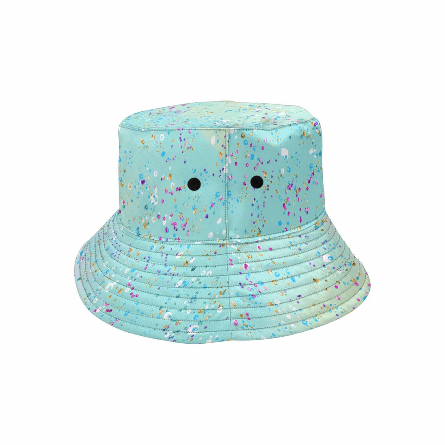 Green Splash Unisex Summer Single-Layer Bucket Hat