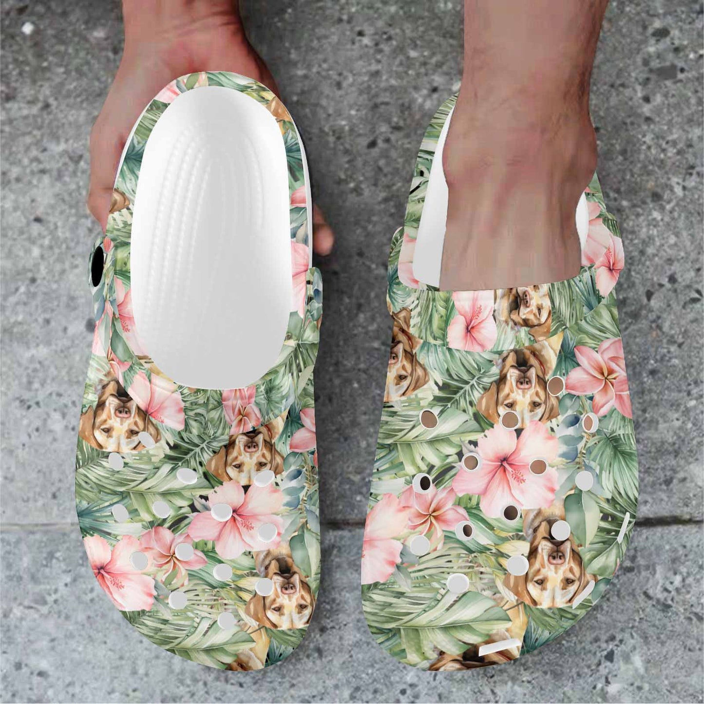 Labradors test Custom Print Adults Clogs