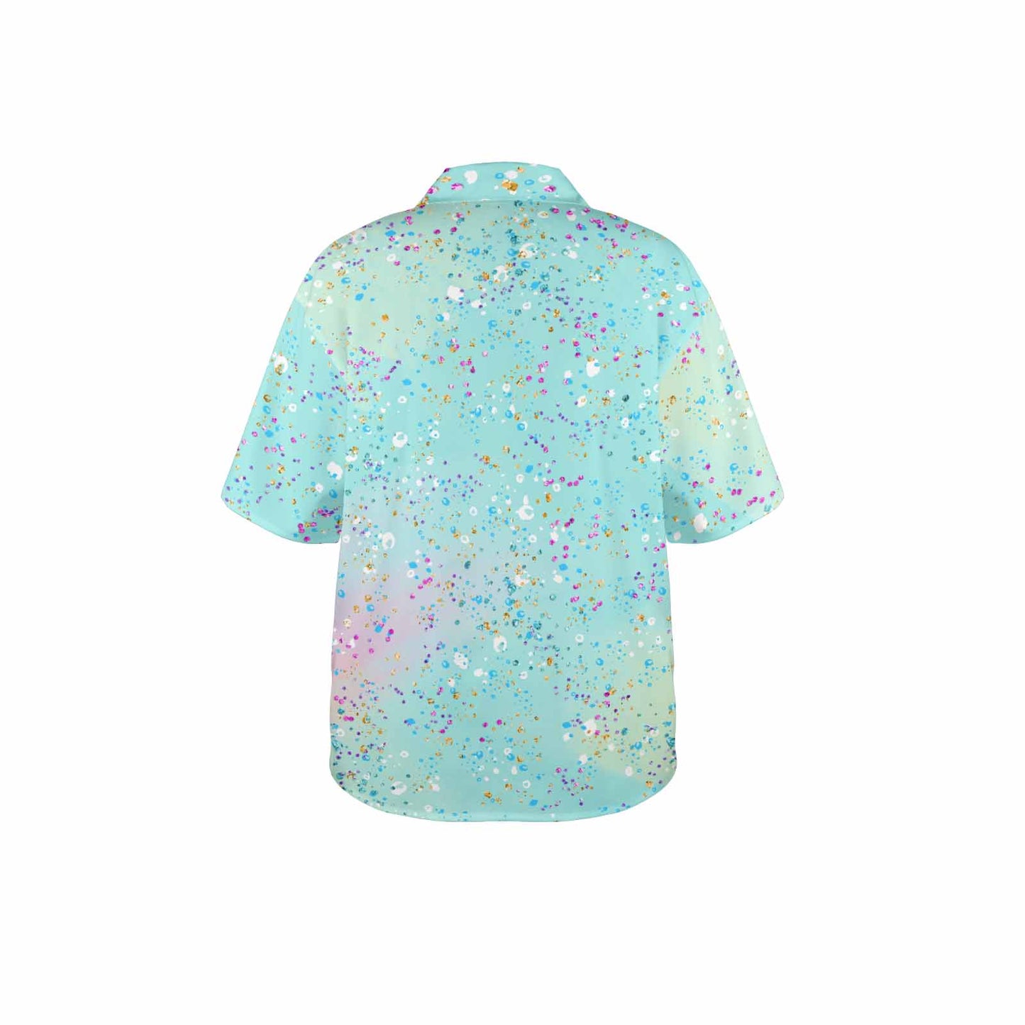 Green Splash Women's Hawaiian Shirt
