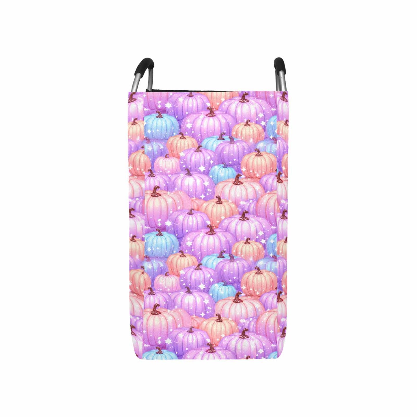 Pastel Pumpkin Square Laundry Basket