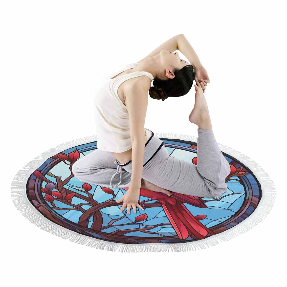 Cardinal_Awd35158 Circular Beach Towel Shawl 59"