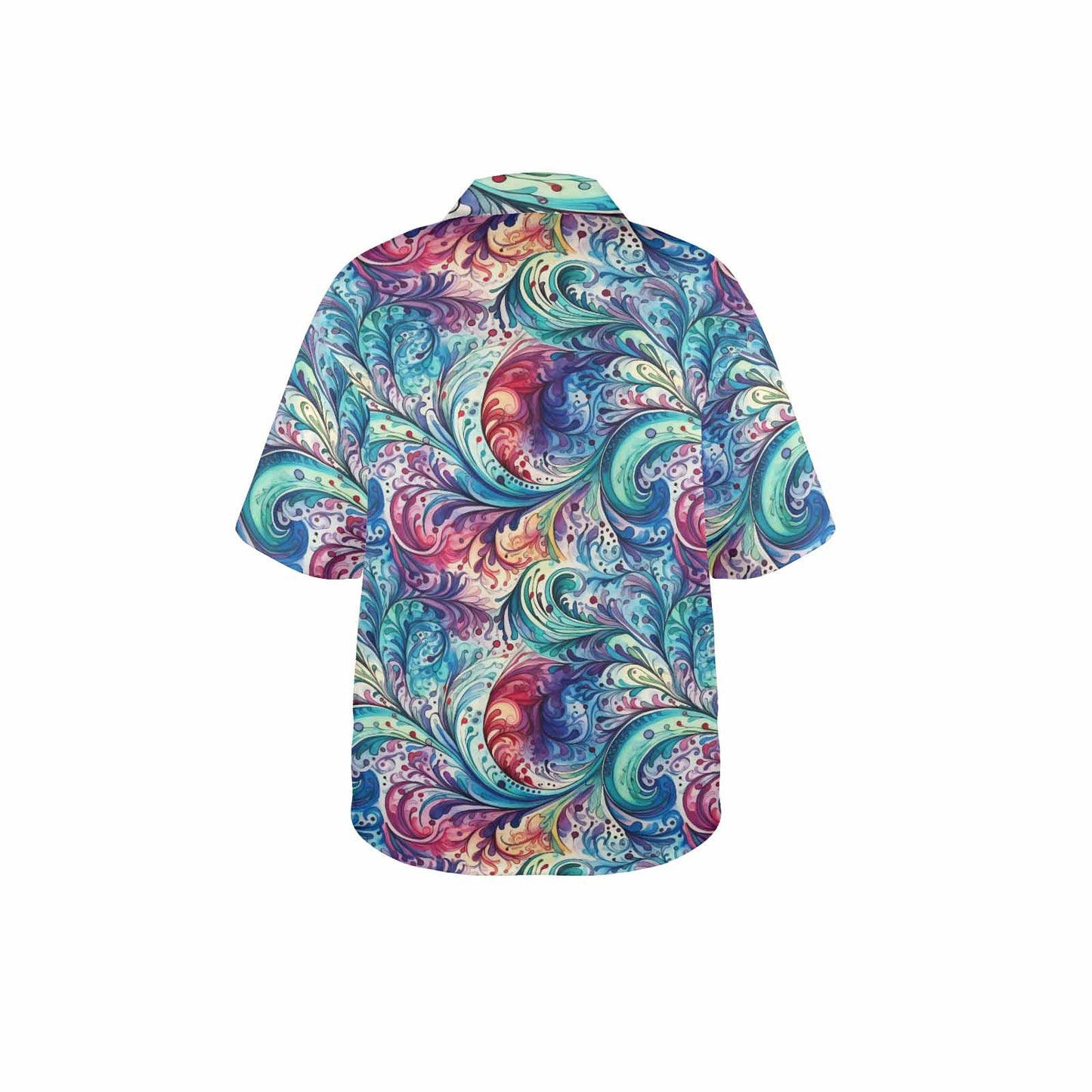 Rainbow Paisley Women's Hawaiian Shirt