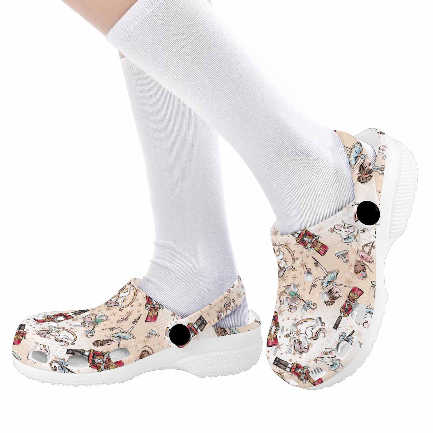 Nutcracker 50 Custom Print Kids Clogs