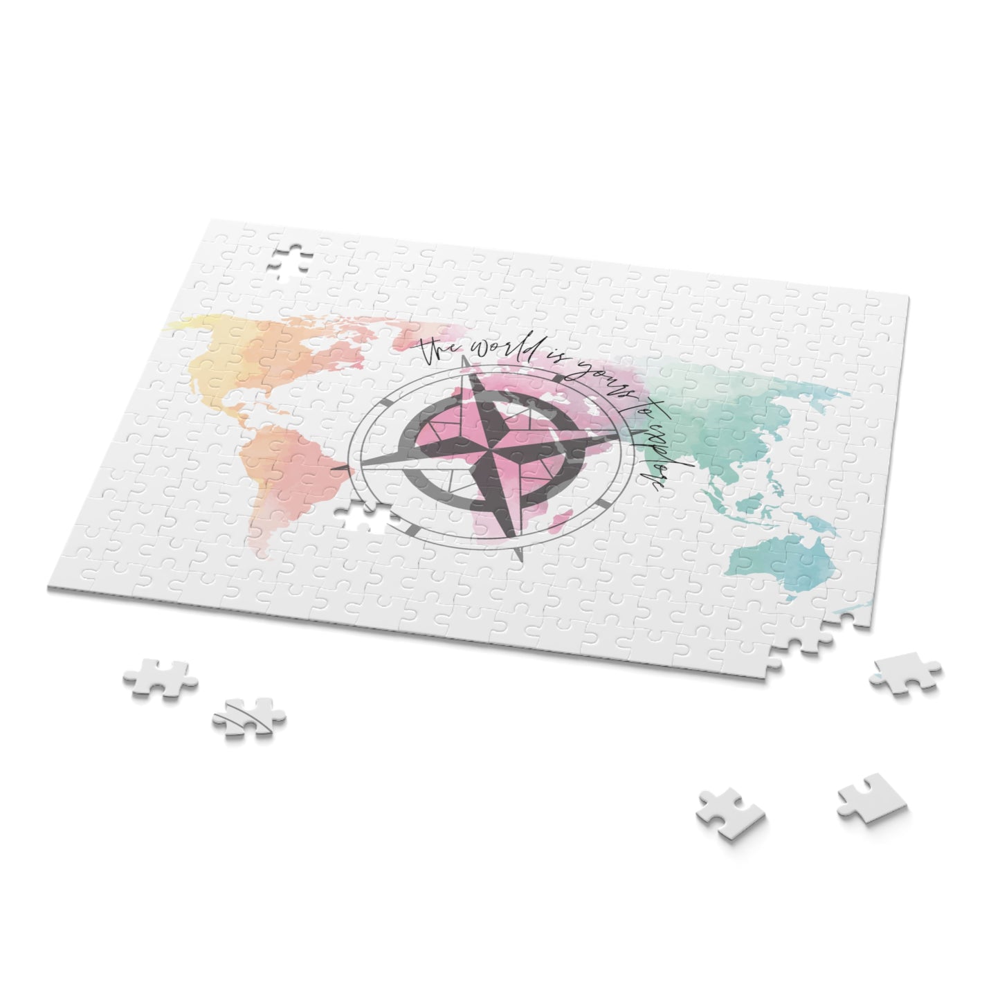 Puzzle, Travel, The world is yours to explore, (120, 252, 500-Piece) awd-634