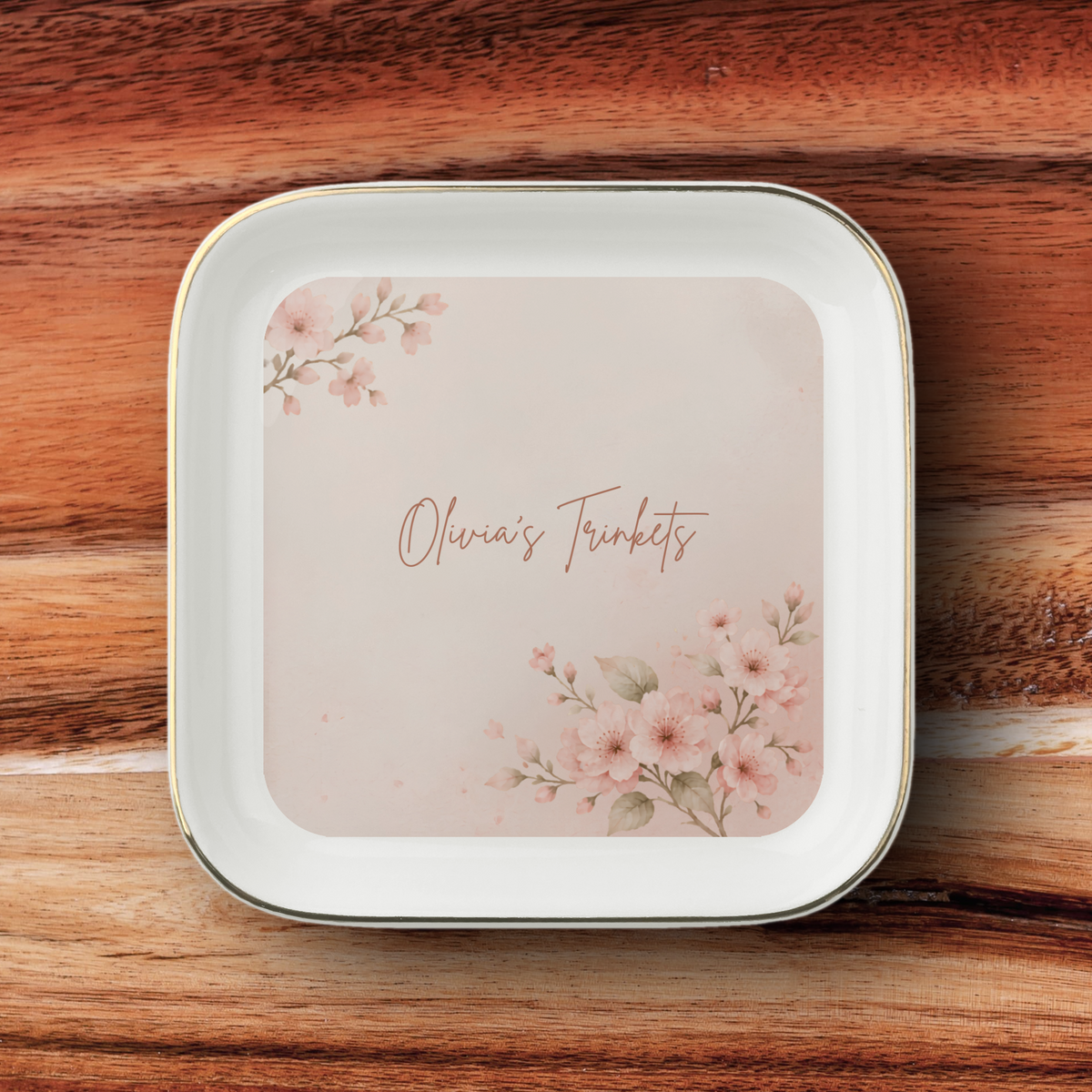 Personalised Jewelry Dish, Custom Name Ceramic Trinket Dish, Personalised Gift, Jewellery Holder, Birthday or Christmas Gift