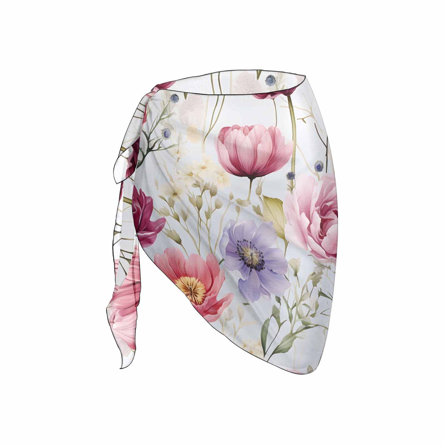 Wild Flowers Women's Beach Sarong Wrap