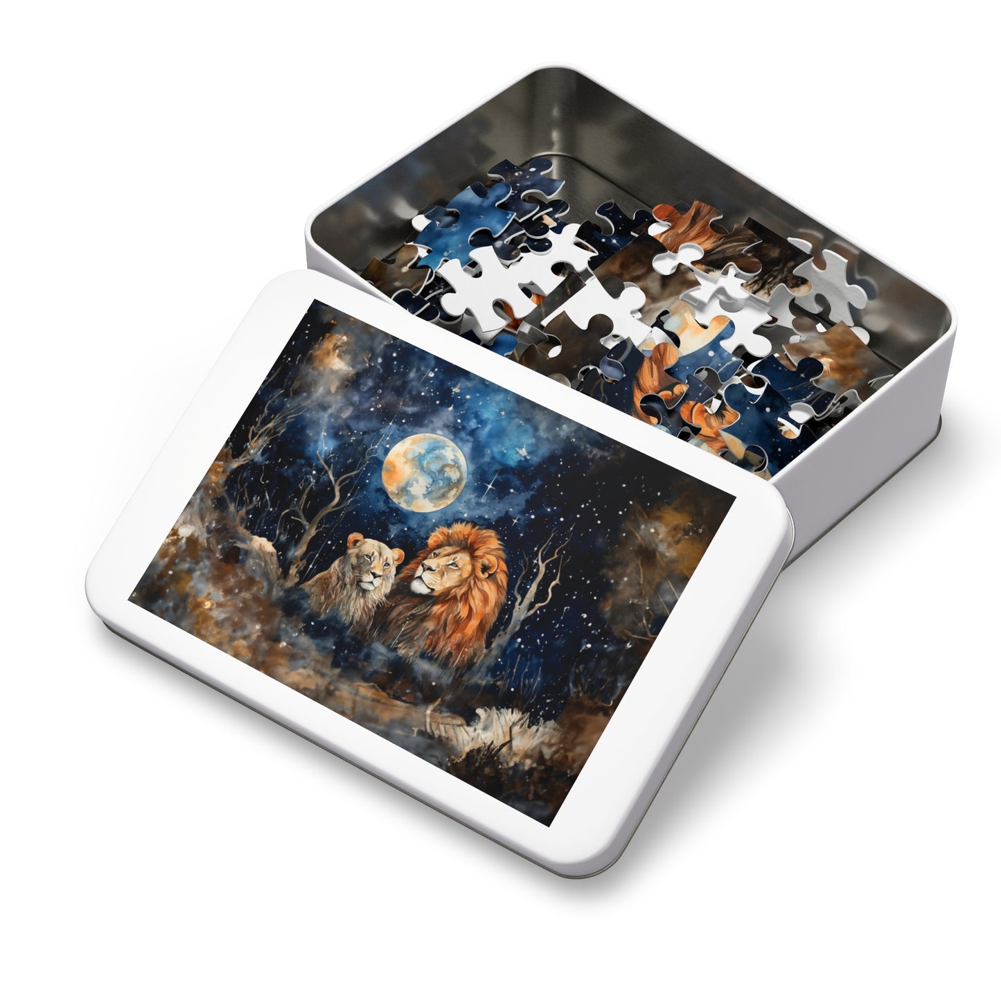 Puzzle, Lions, Personalised/Non-Personalised (30, 110, 252, 500,1000-Piece)