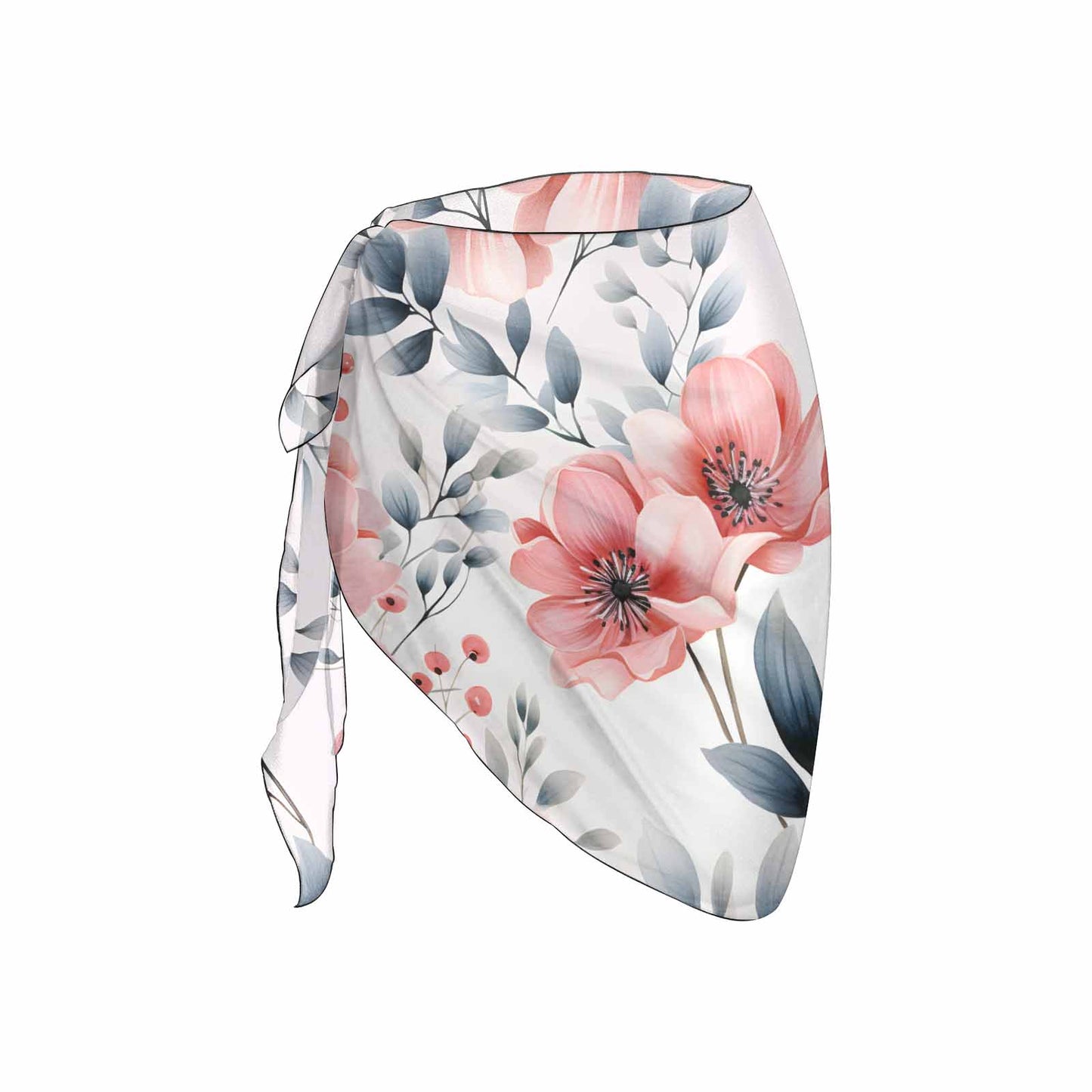 Pink Floral 2 Women's Beach Sarong Wrap