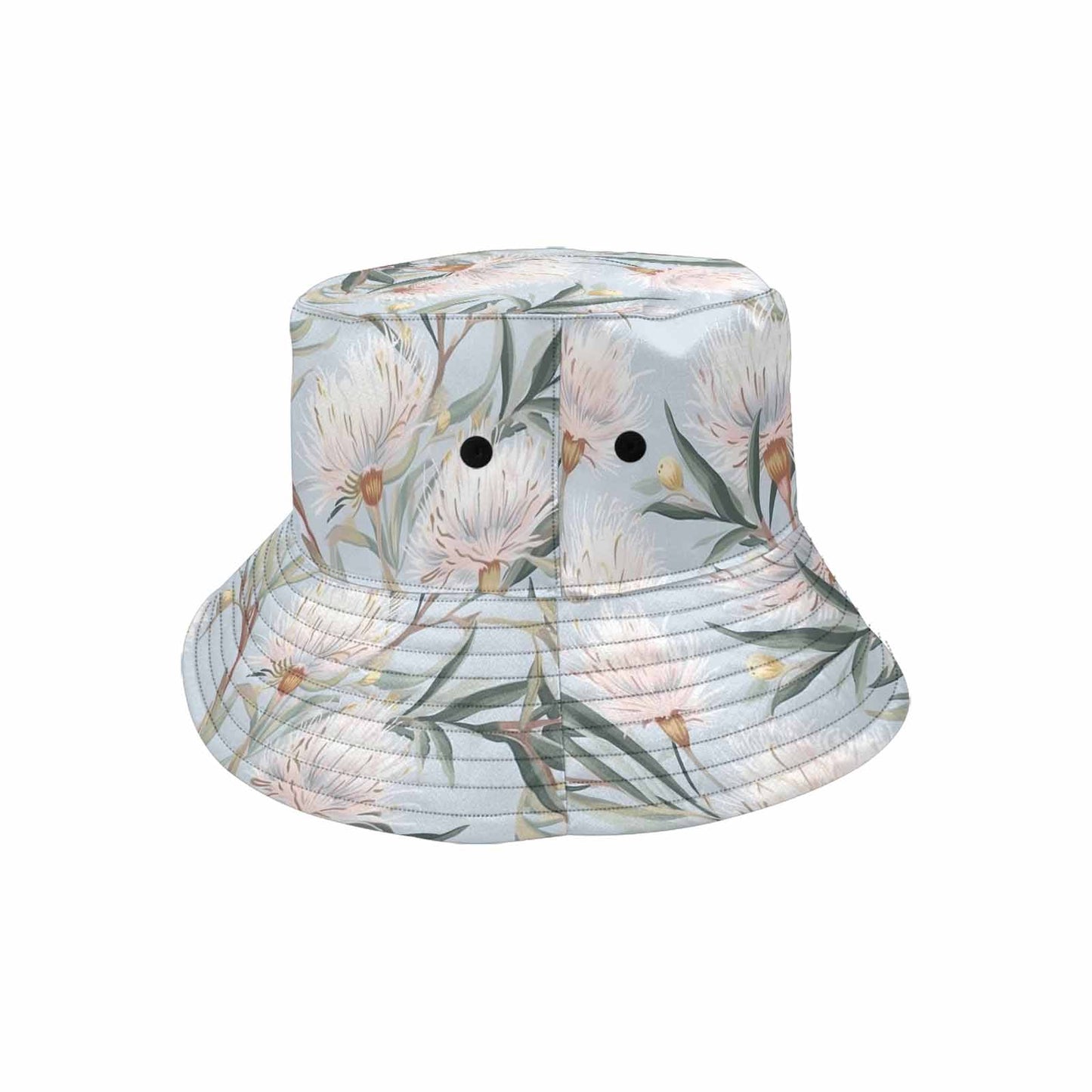 Australian Floral Blue Unisex Summer Single-Layer Bucket Hat